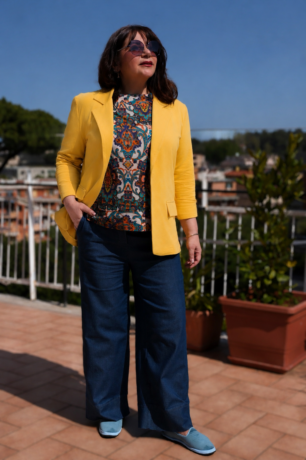 GIACCA CAMILLA GIALLO (Cotone)