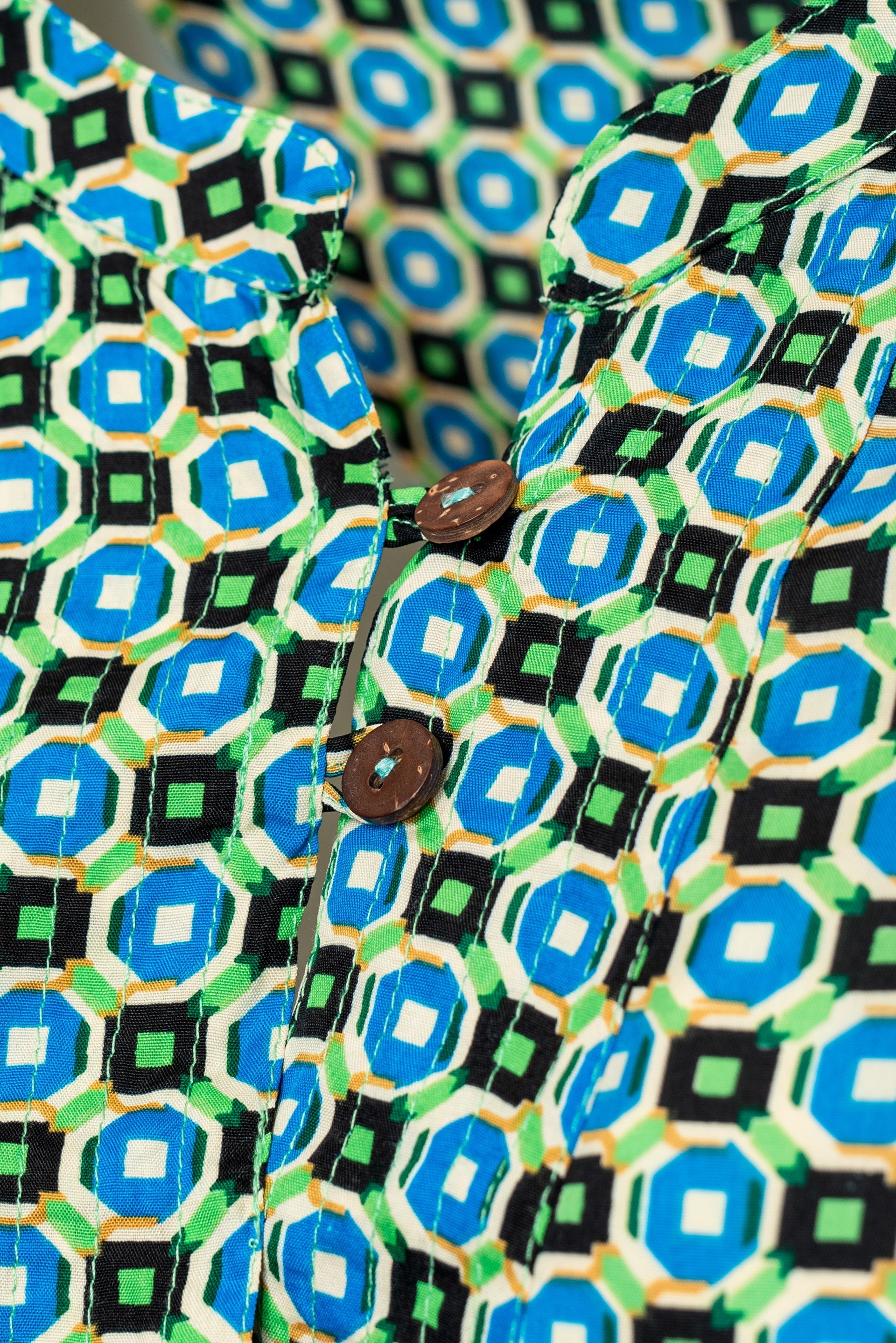 Blusa Seta fantasia geometrica Ronda