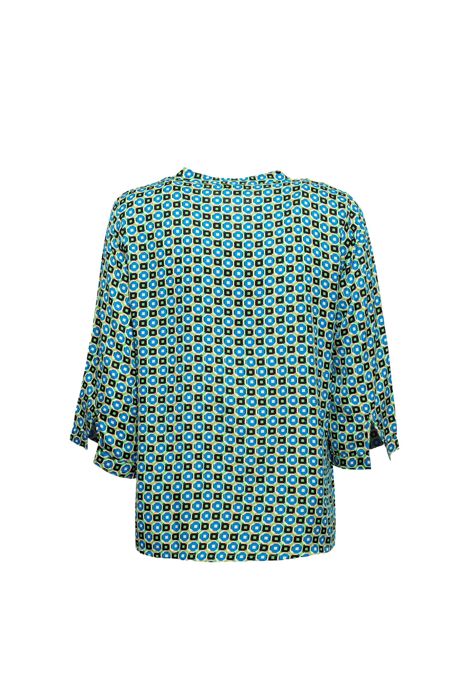 Blusa Seta fantasia geometrica Ronda