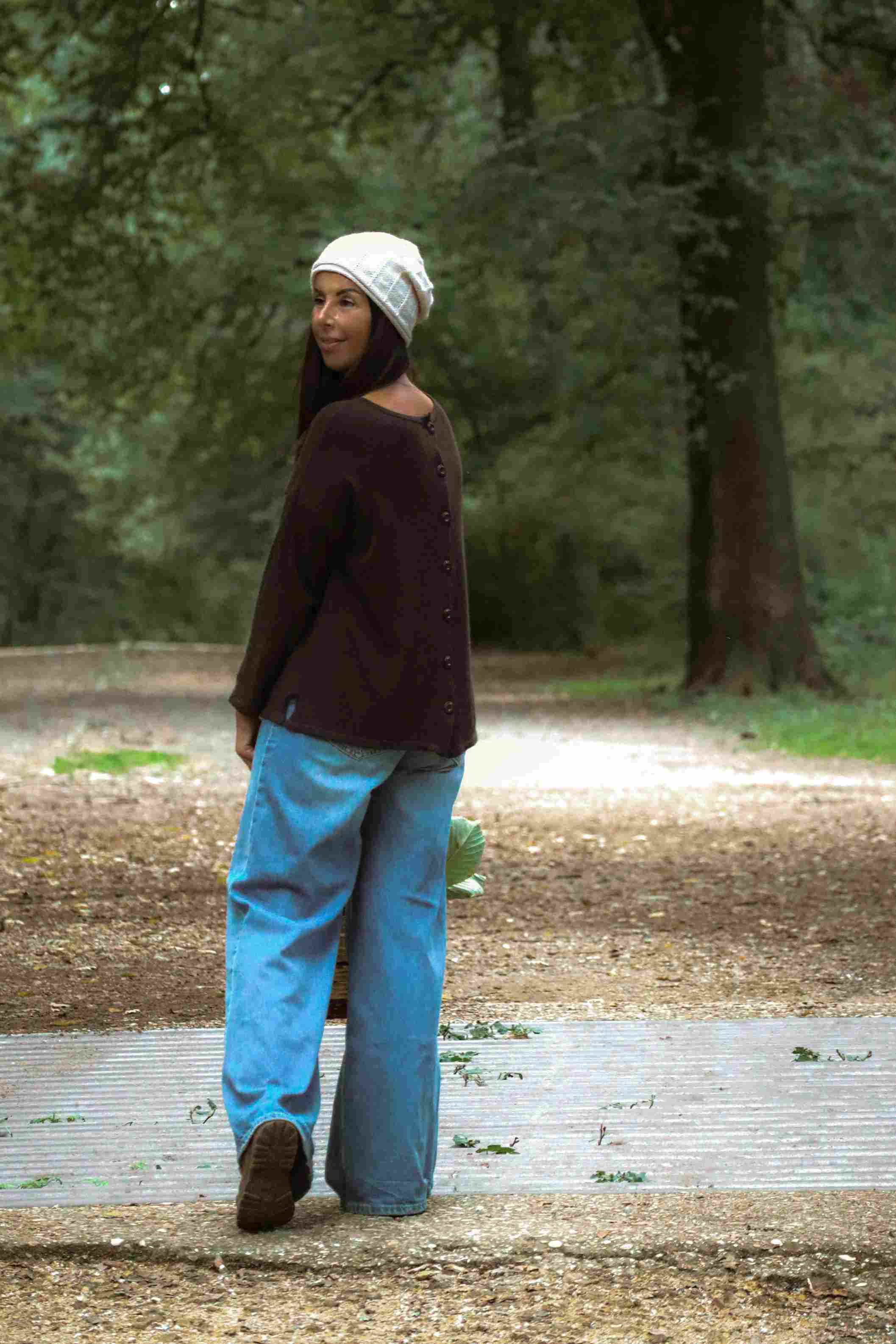 Suéter Gemma d'Inverno color Testa di Moro (lana y cachemira)