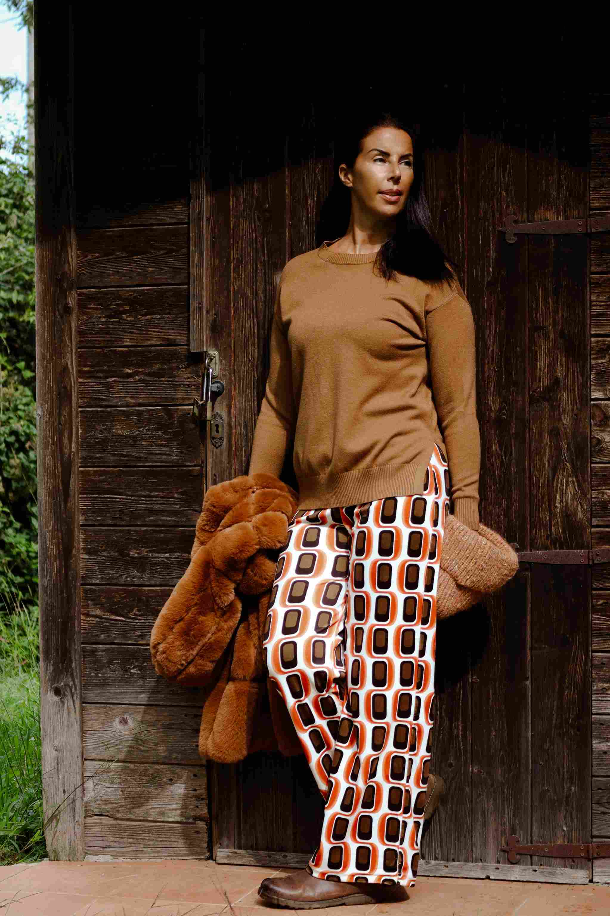 Maglione Armonia d’inverno caramello (viscosa)