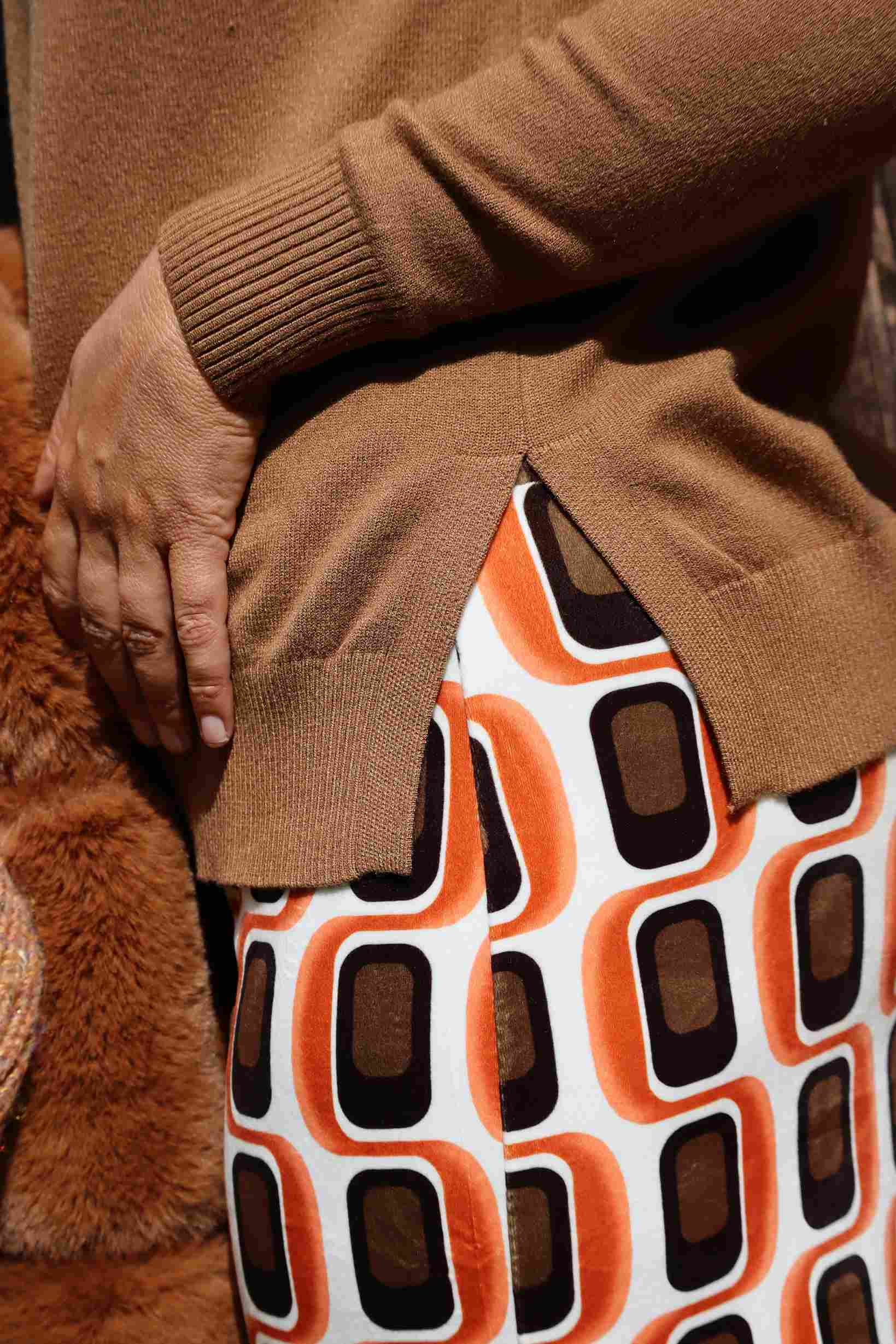 Maglione Armonia d’inverno caramello (viscosa)