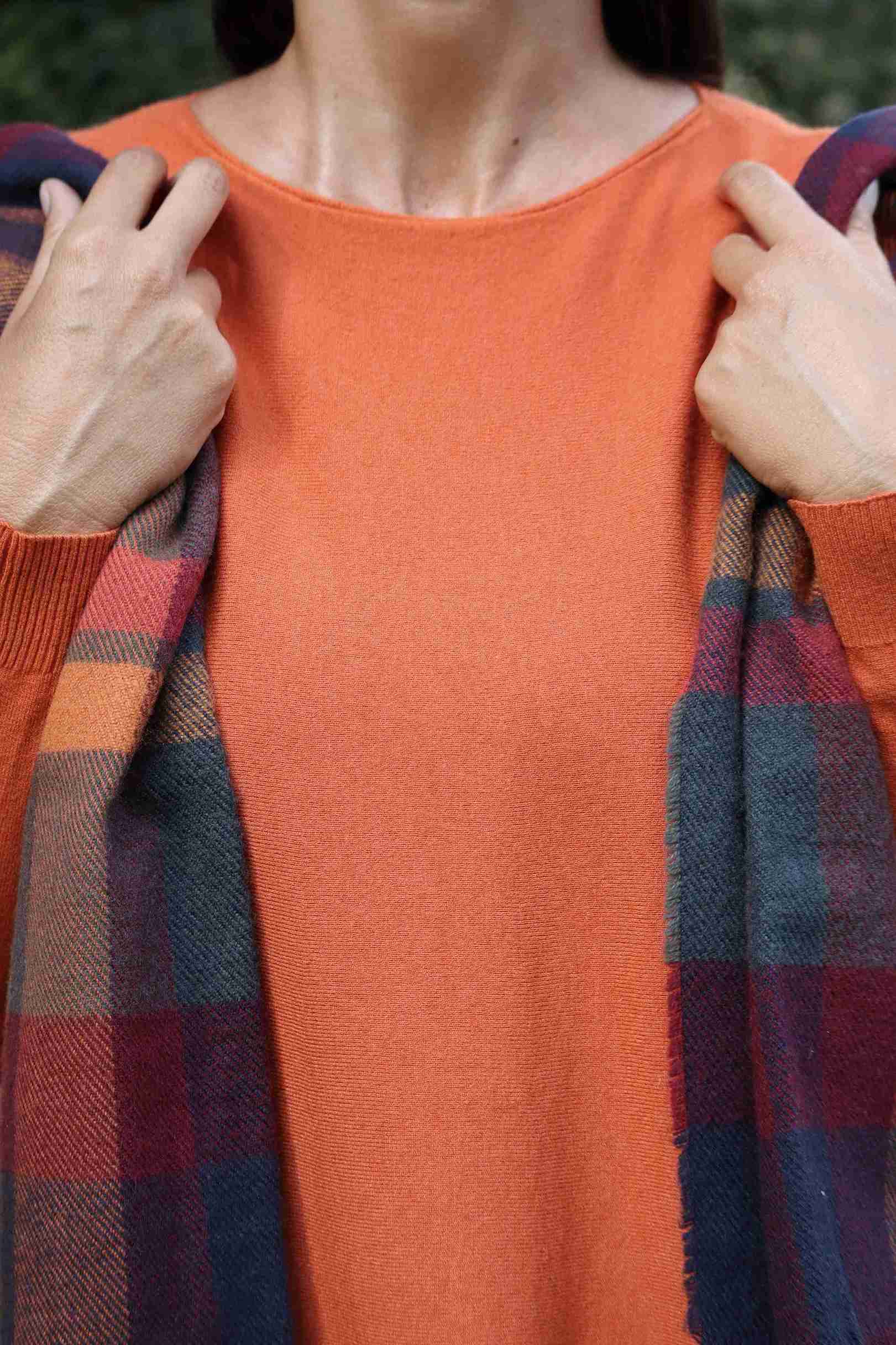 Maglione Trama d’Autunno Zucca (viscosa)