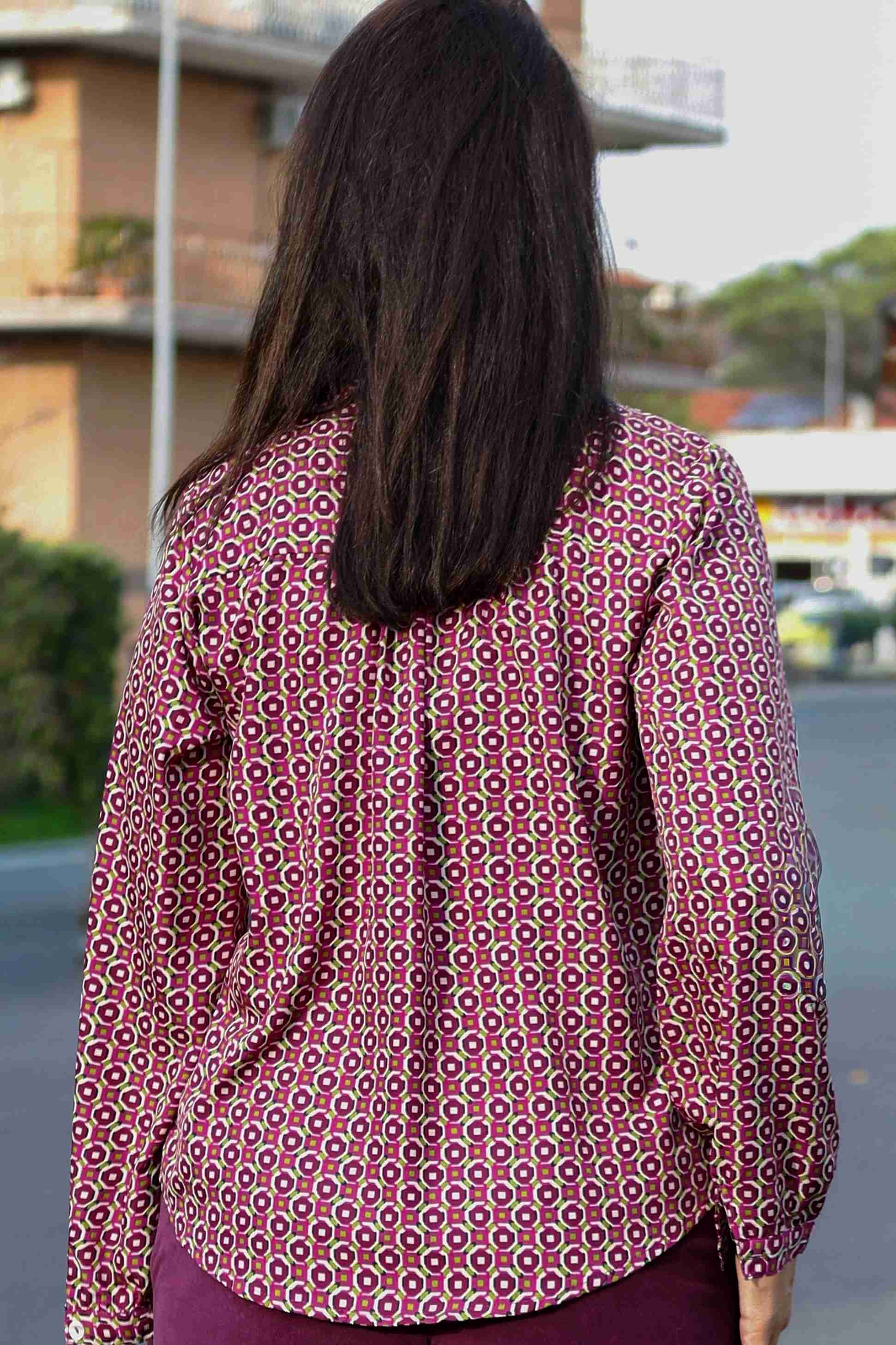 Camisa Mini Geometría (seda)