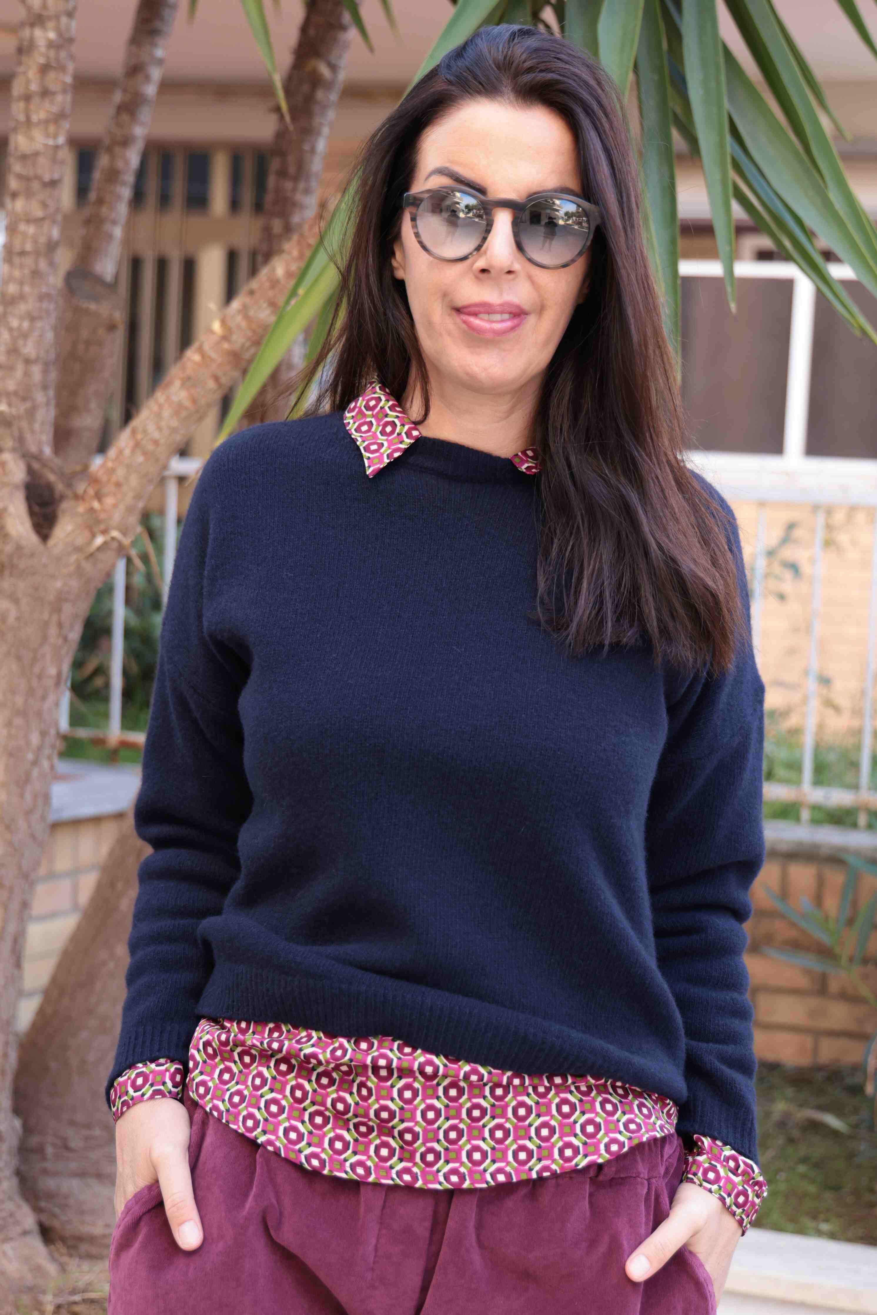 Suéter azul Pure Merinos (lana merino pura)