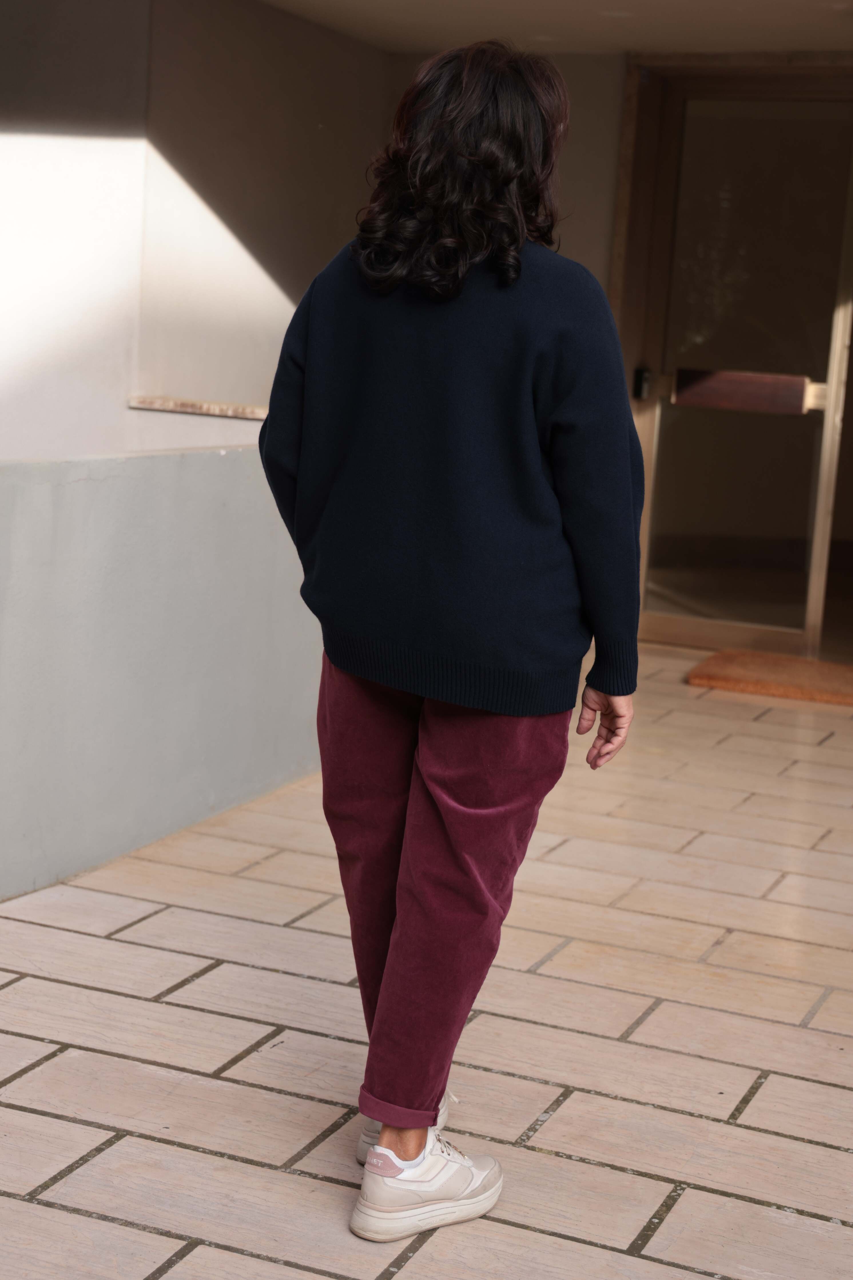 Pantalone Comfly Bordeaux (velluto a costine)