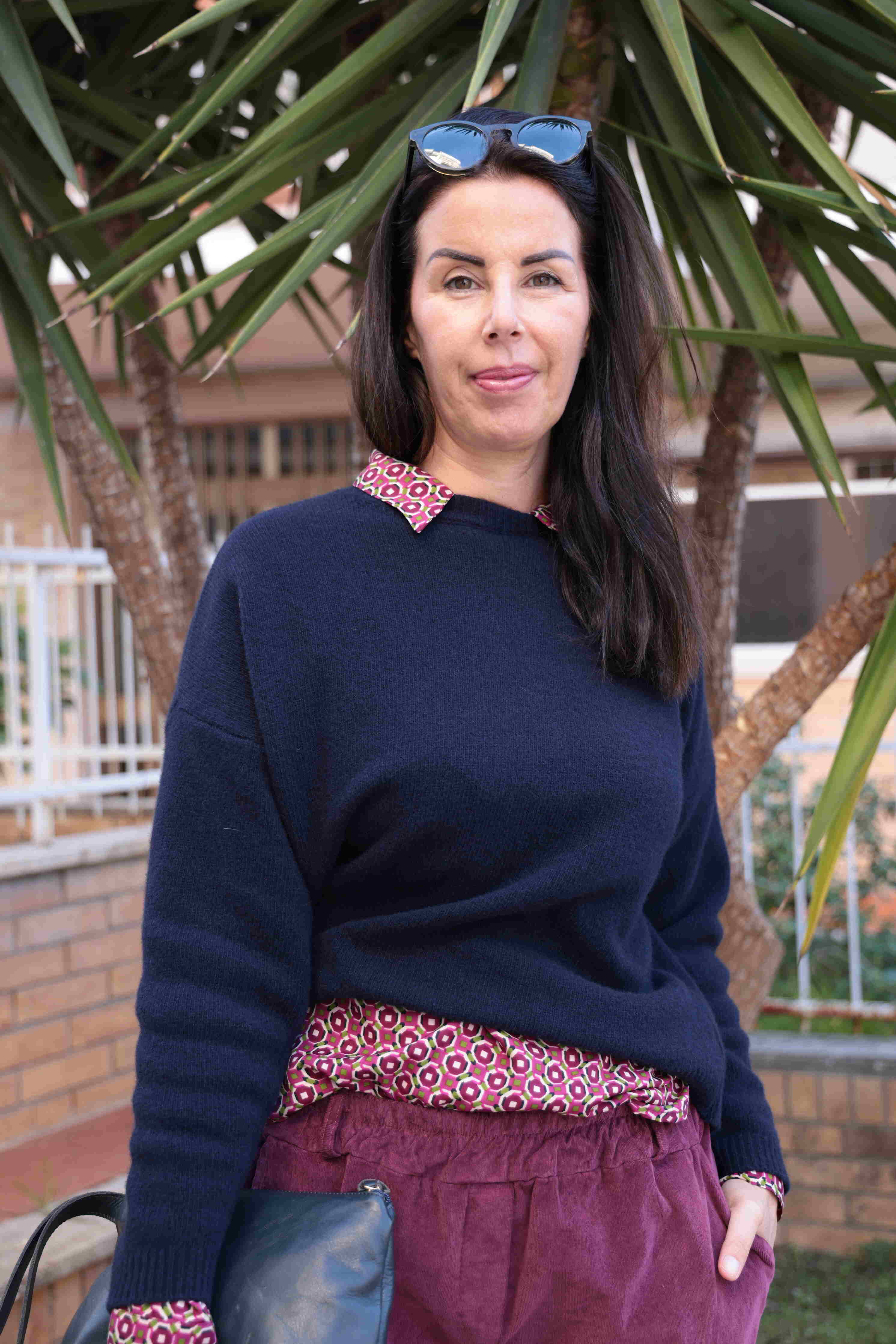 Suéter azul Pure Merinos (lana merino pura)