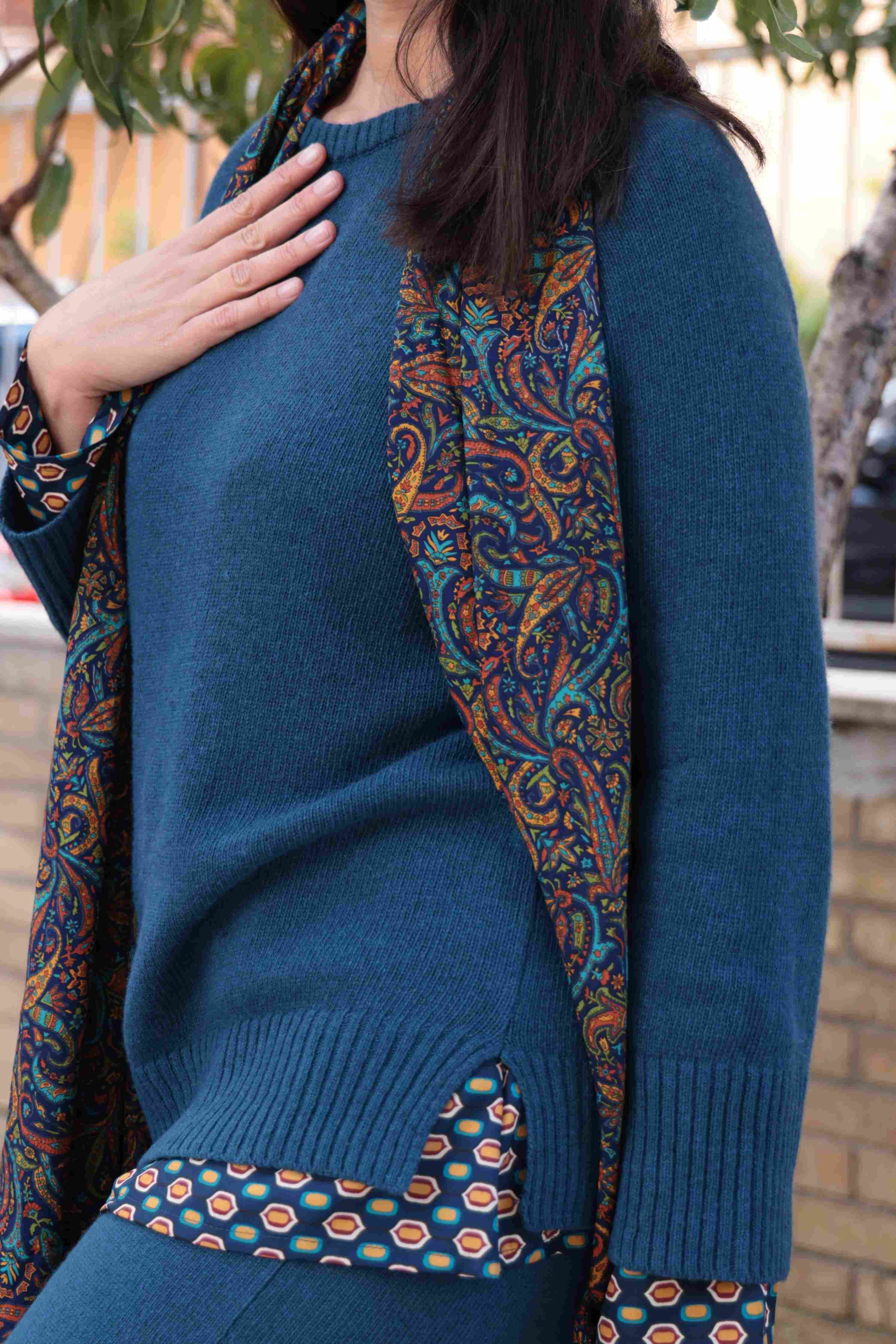 Maglione Nuvole d'inverno Ottanio (lana e cashmere)