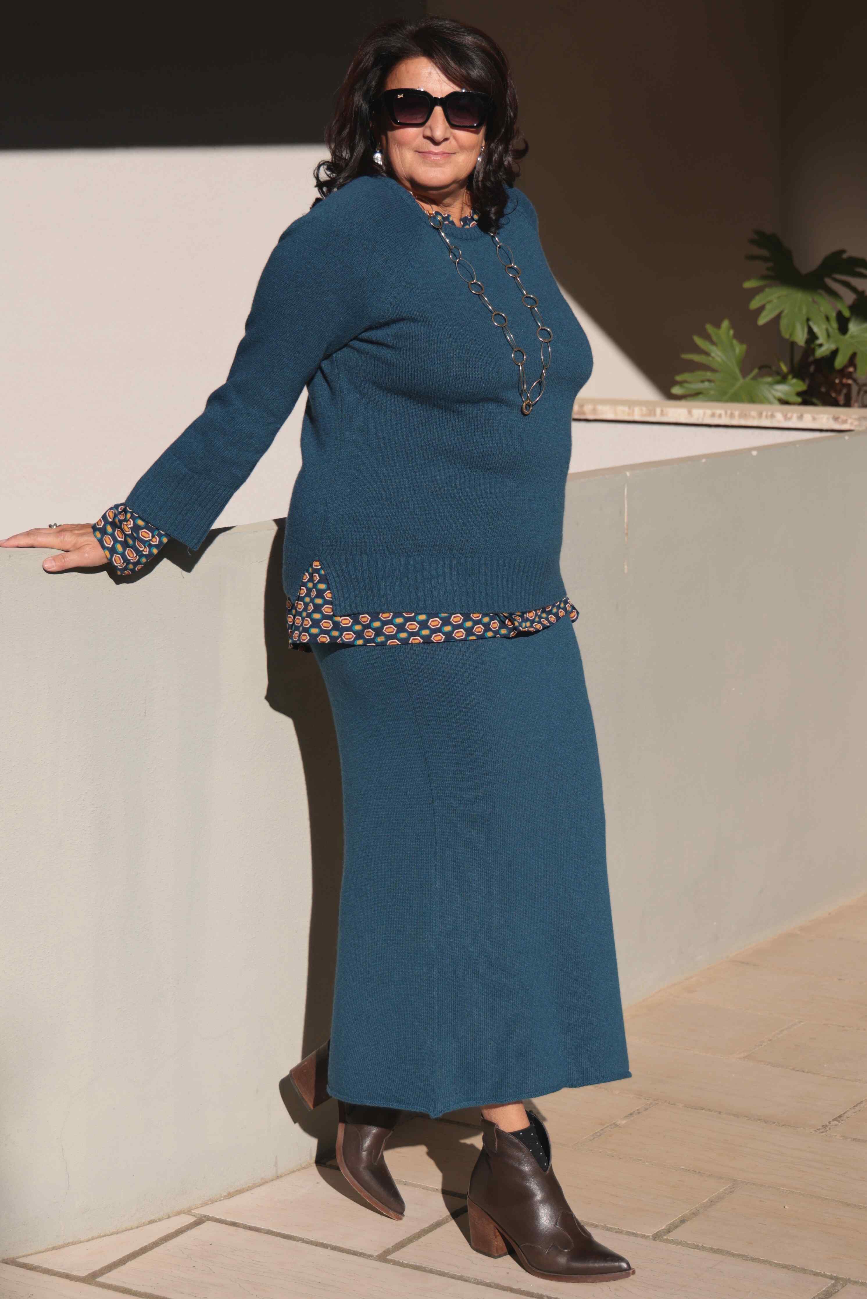 Maglione Nuvole d'inverno Ottanio (lana e cashmere)