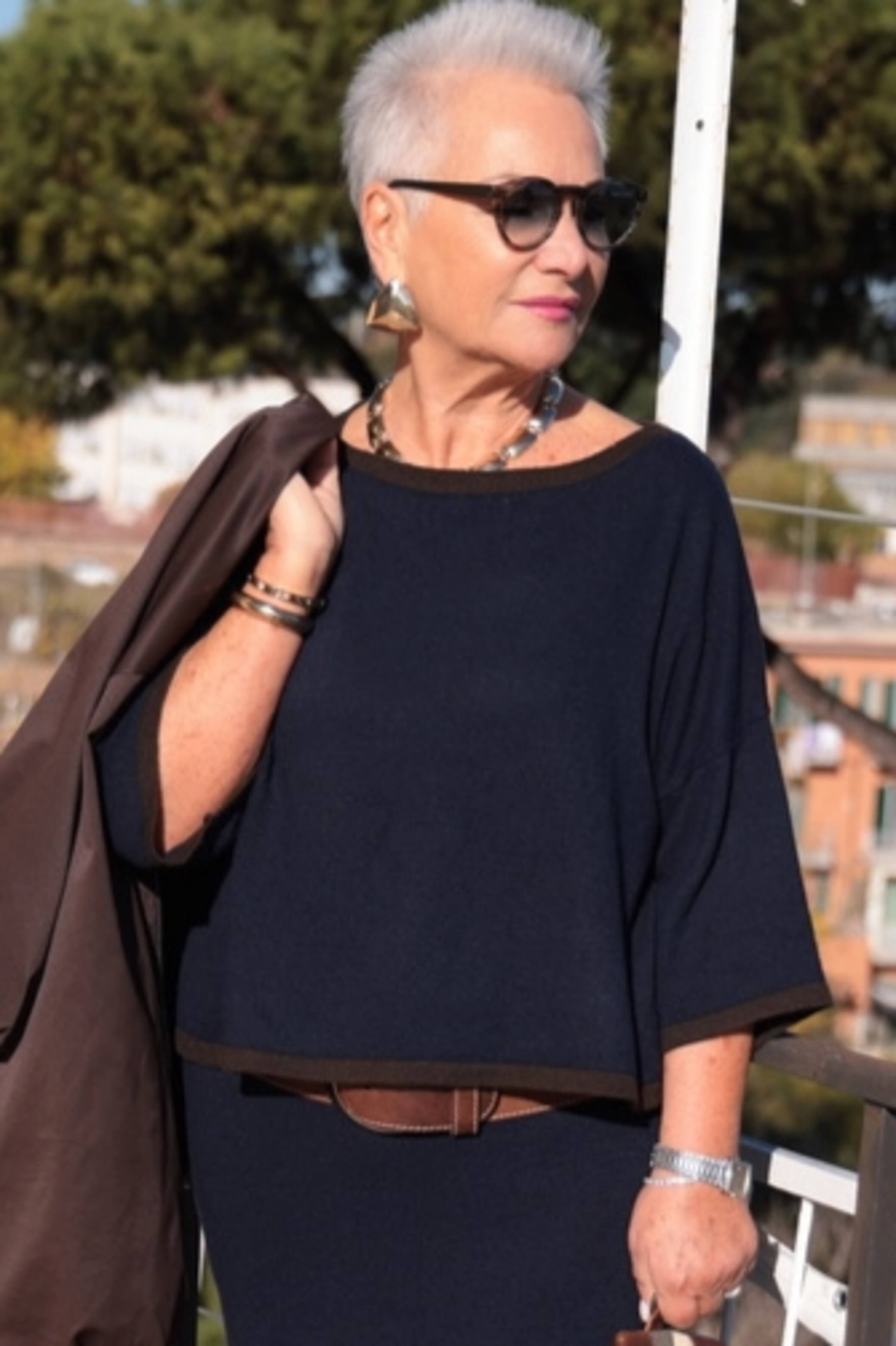 Maglione Eclisse Blu (lana e cashmere)