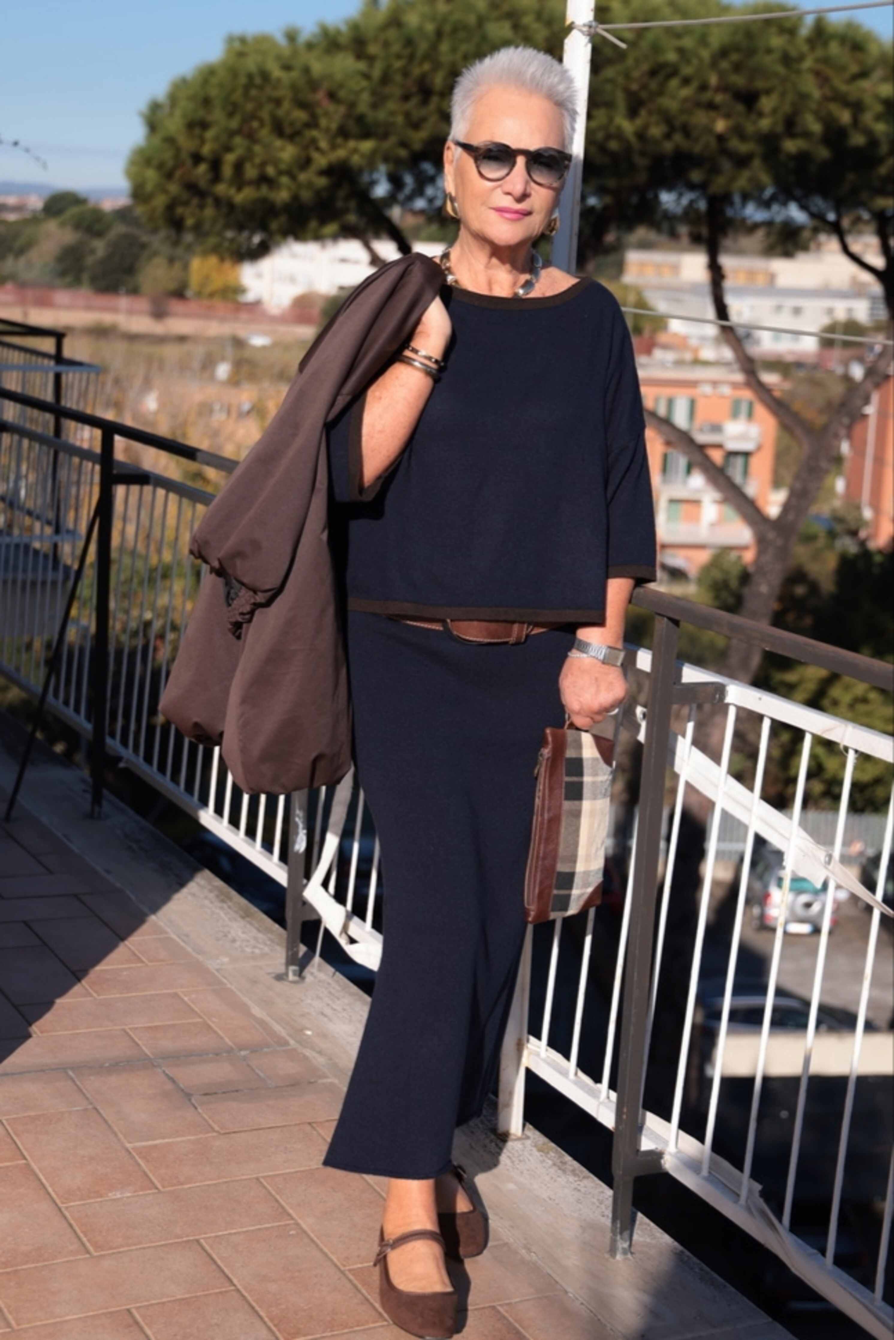 Maglione Eclisse Blu (lana e cashmere)