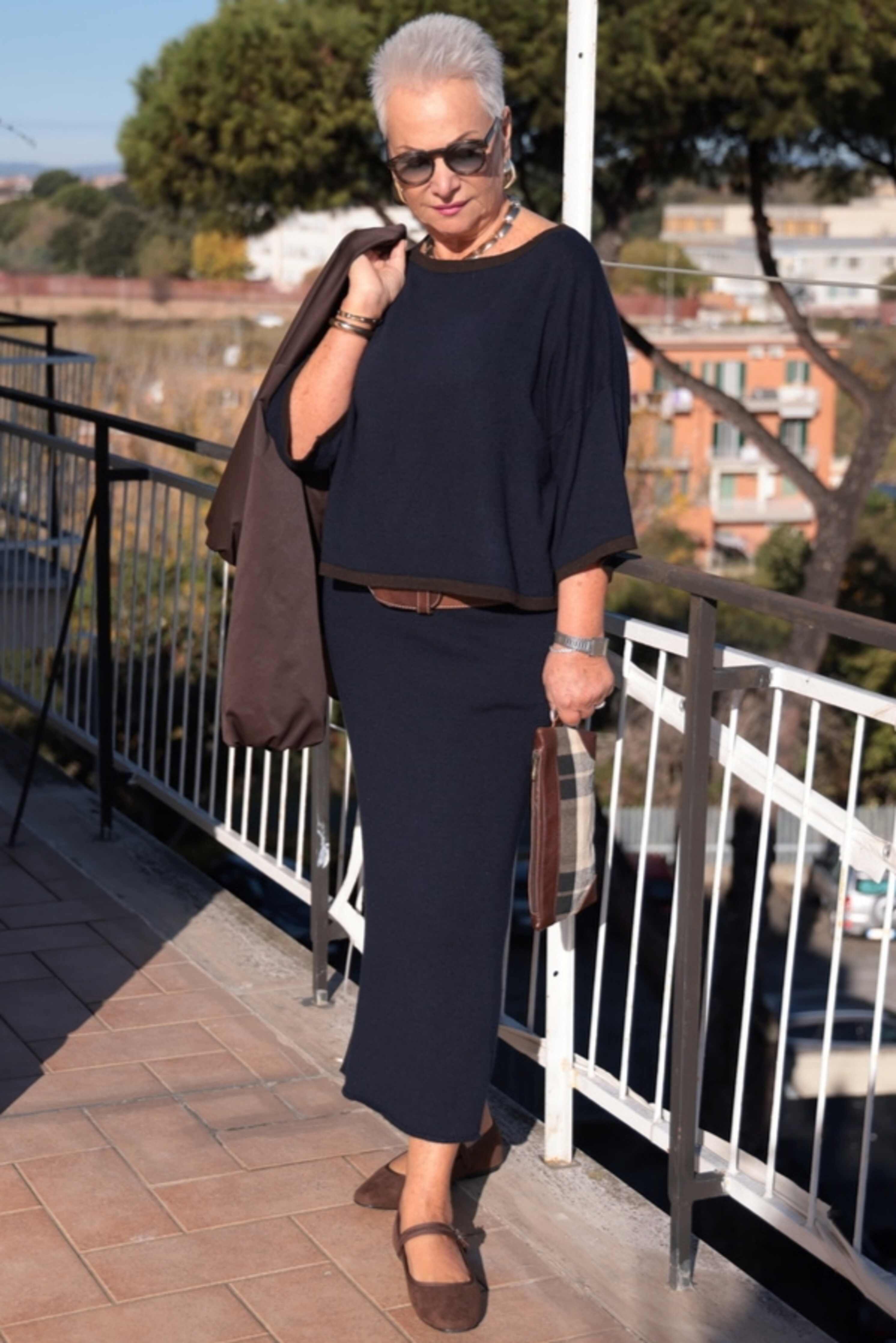 Gonna Eclissi Blu (lana e cashmere)