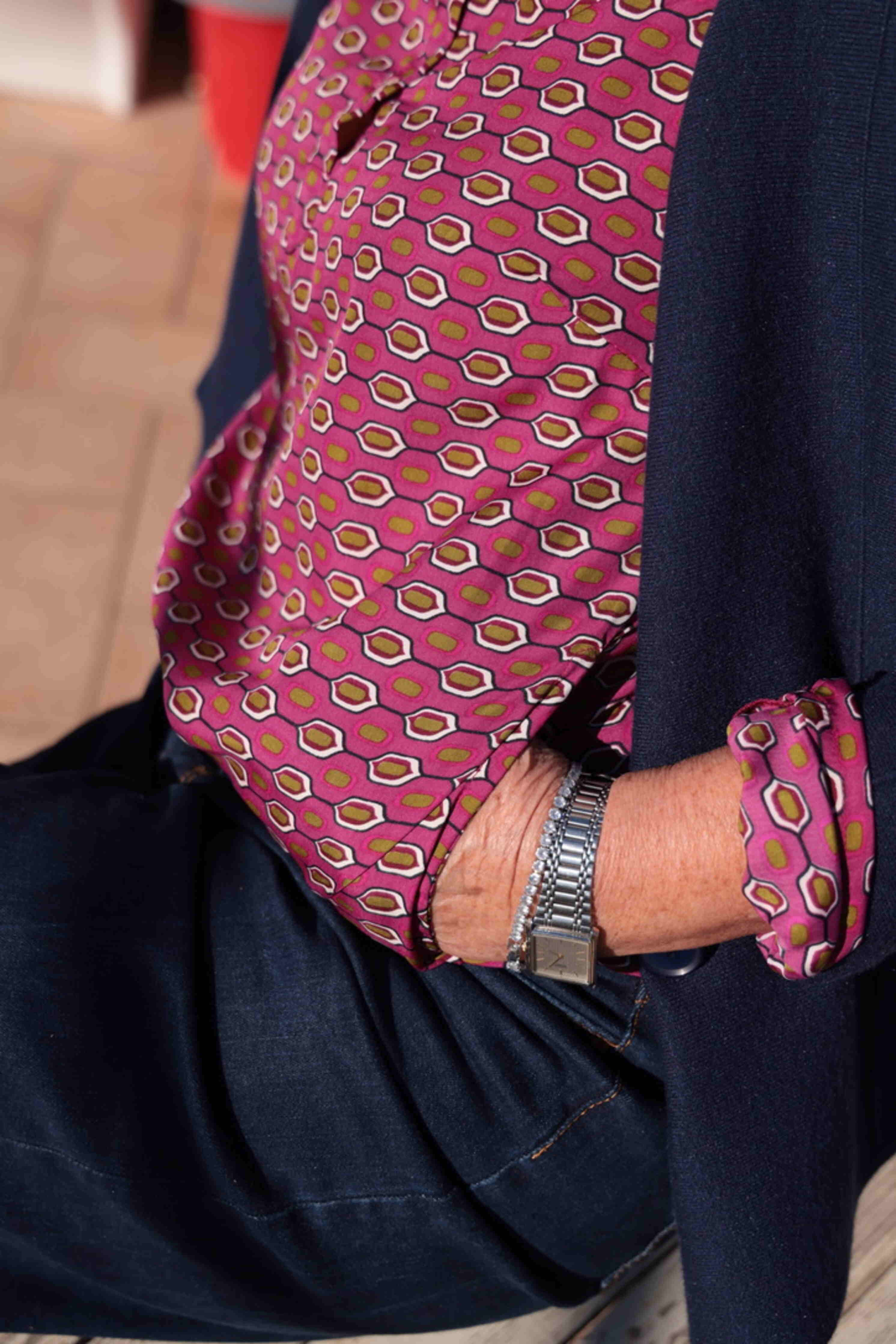 BLUSA Mini Geometrie (seta)