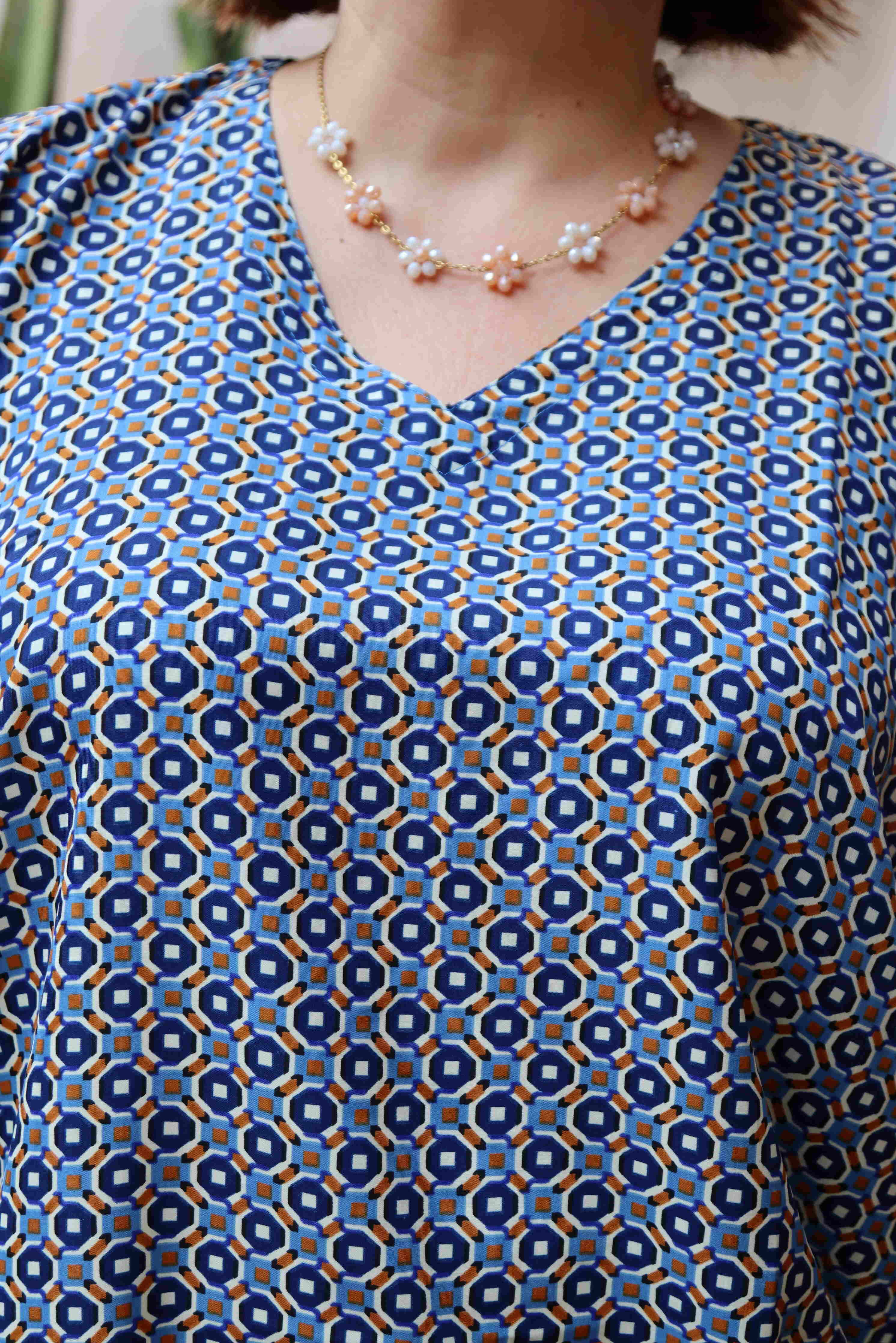 ZELLIGE BLOUSE (Silk)