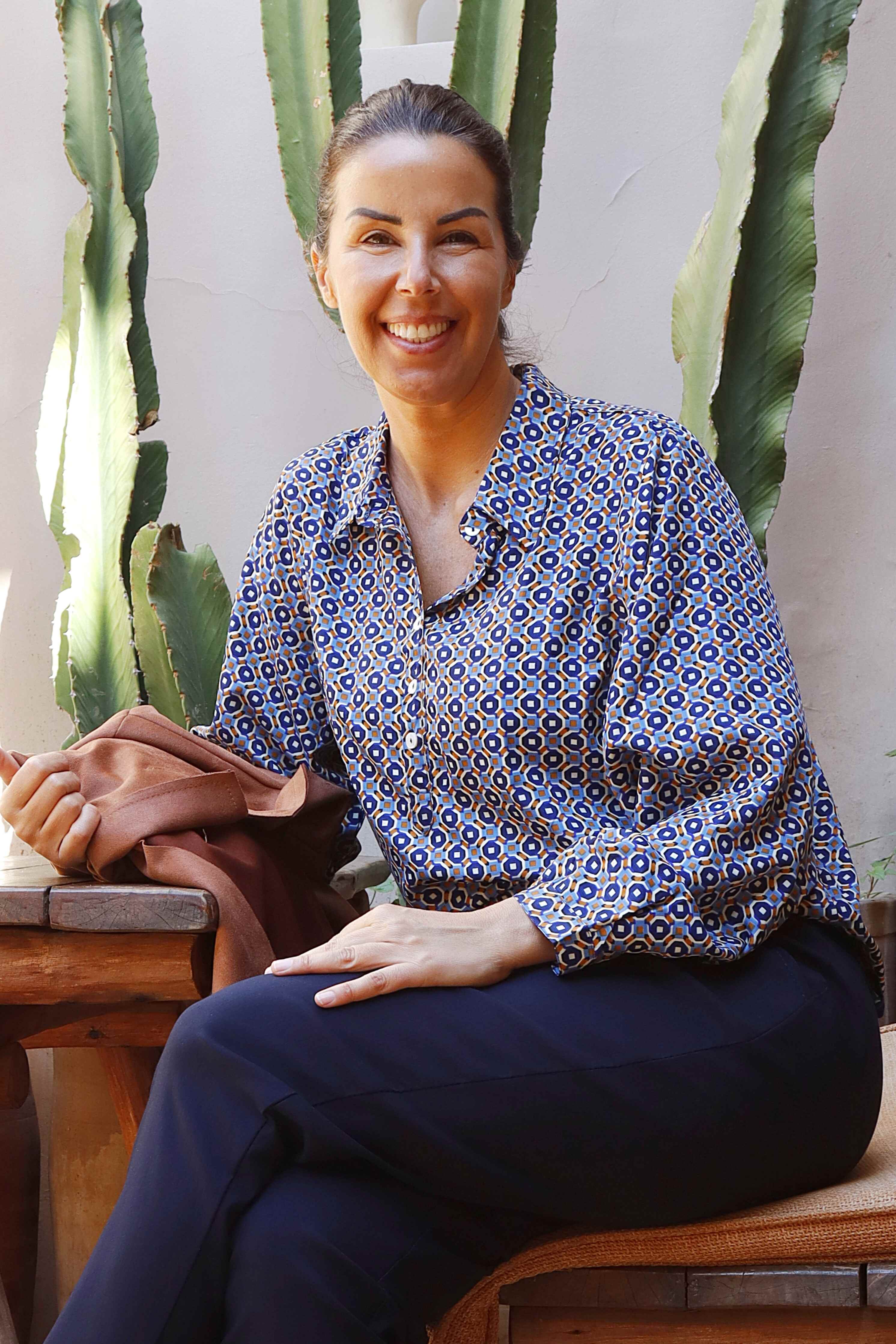 Camicia Mini Geometrie in Seta