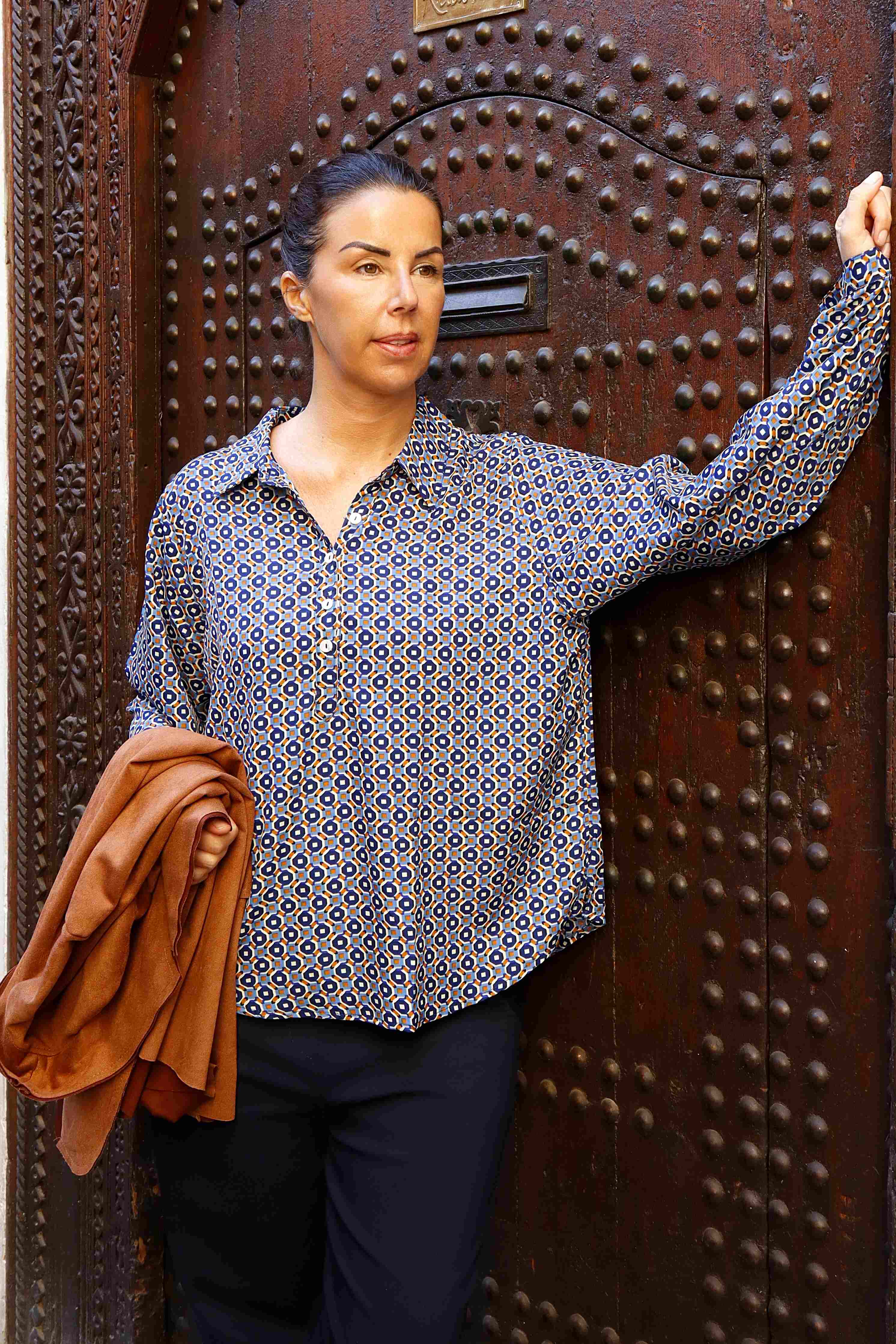 Camicia Mini Geometrie in Seta