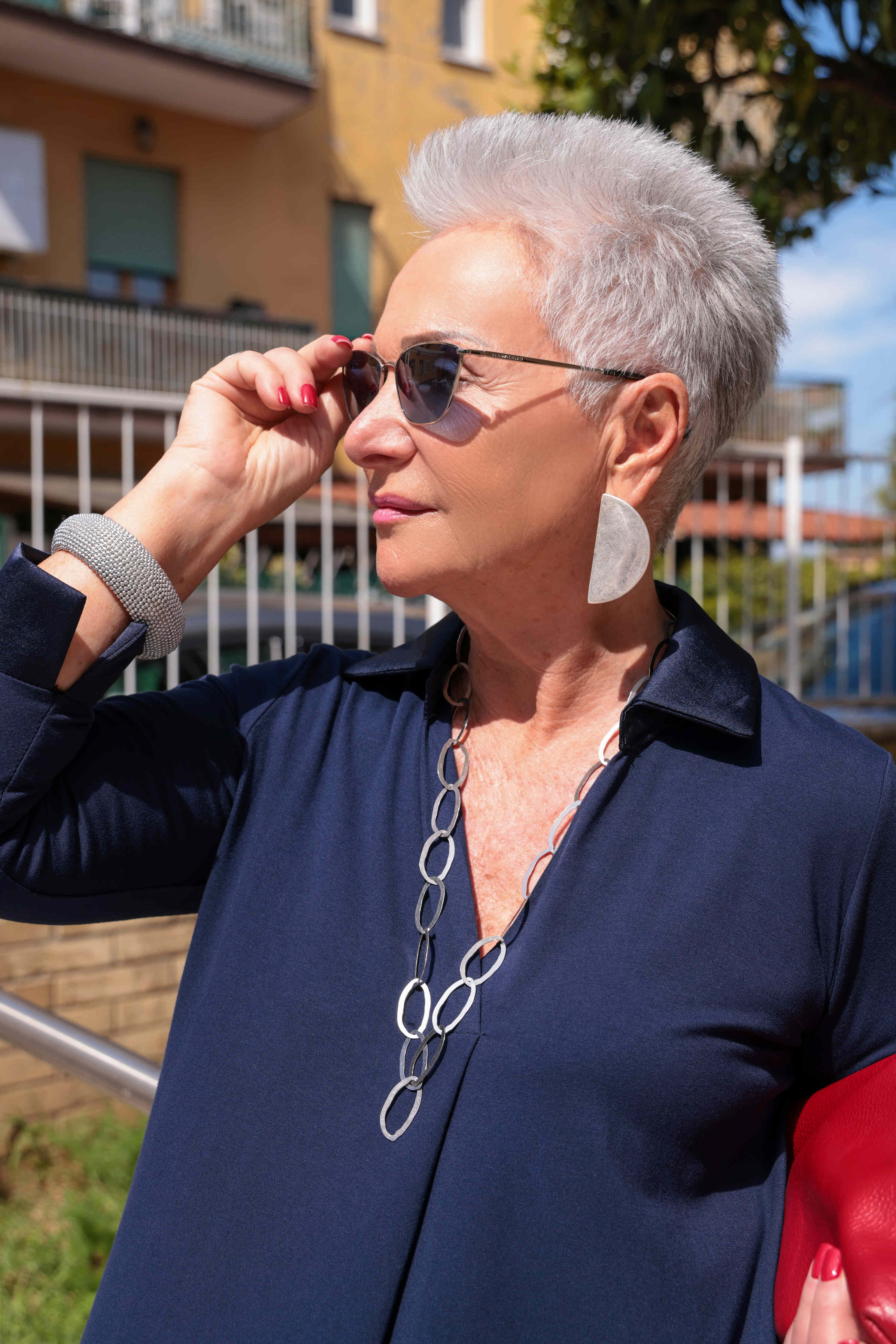 AGATA BLUE BLOUSE (Viscose)