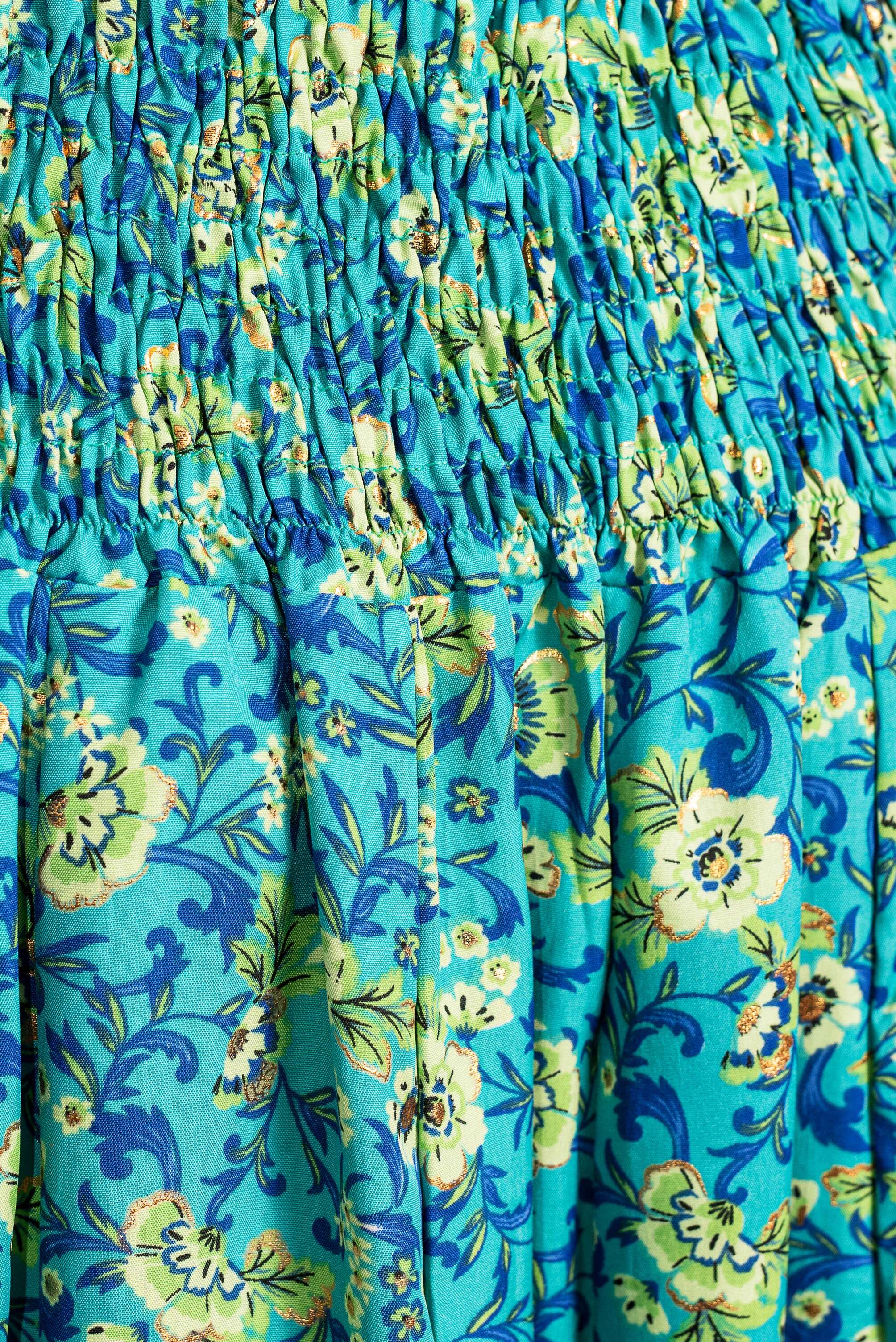 TABERNAS Silk skirt with flowers and gold (last 3 pieces available)