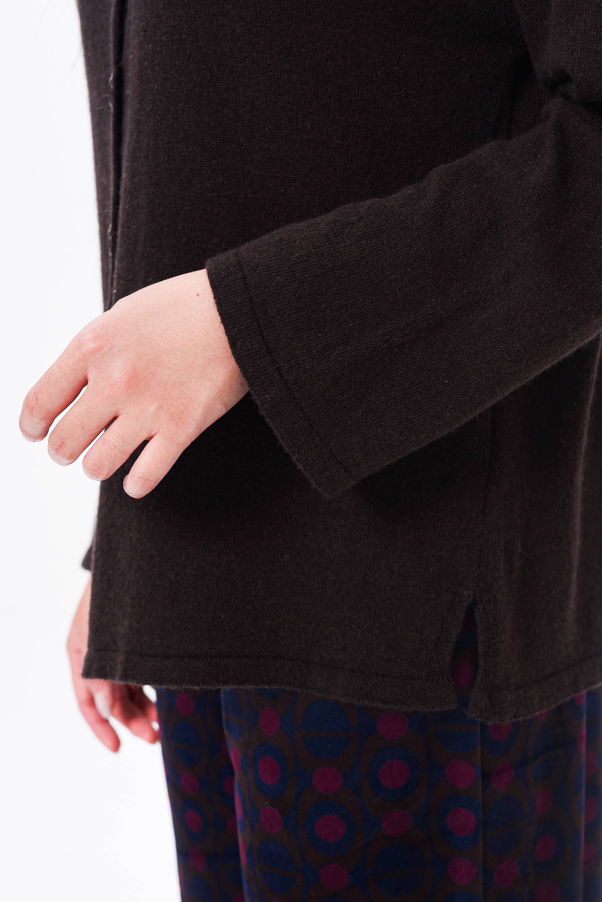 Maglione/cardigan taglio scatola Double face lana e cashmere