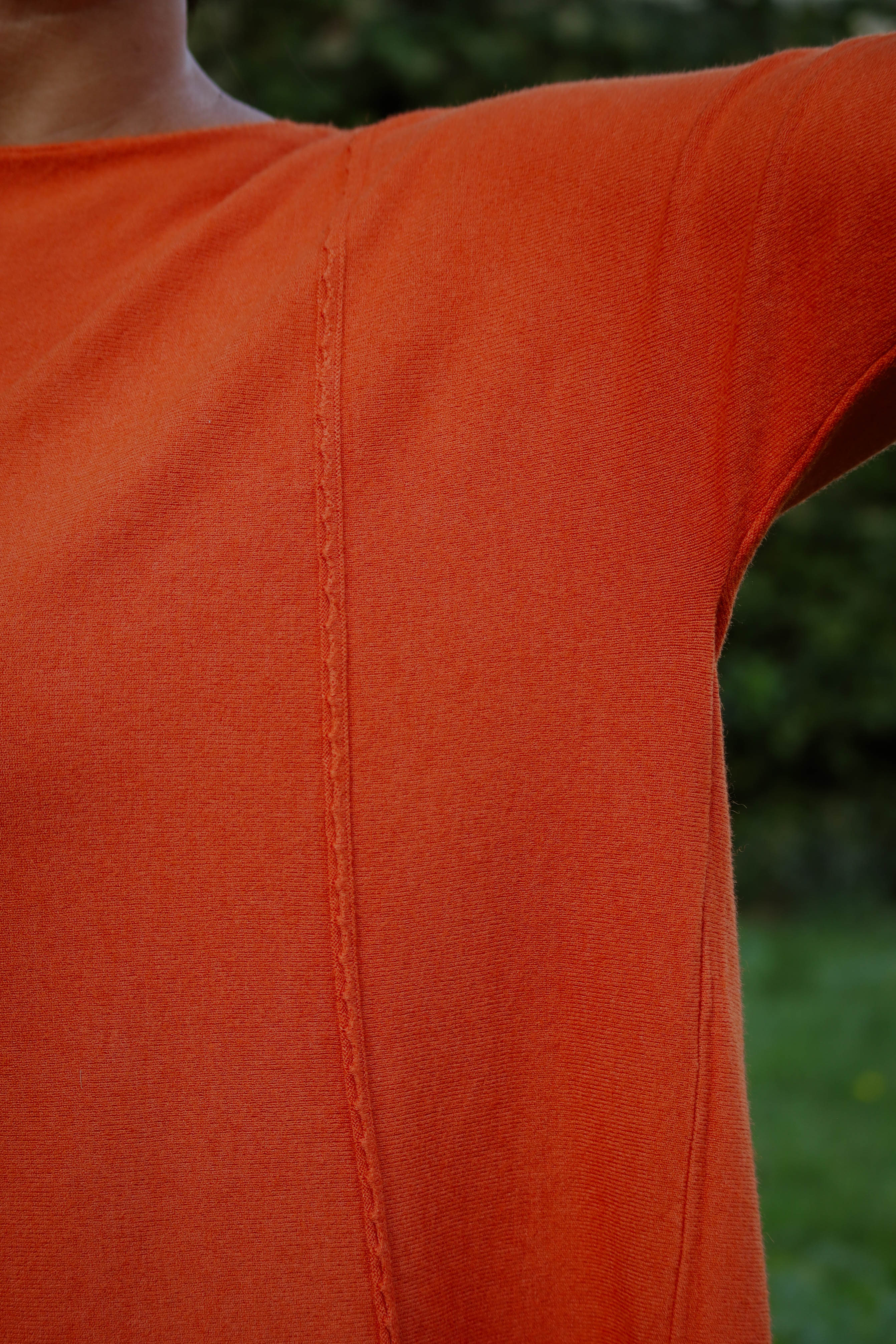 Maglione girocollo Zucca viscosa e modal over size