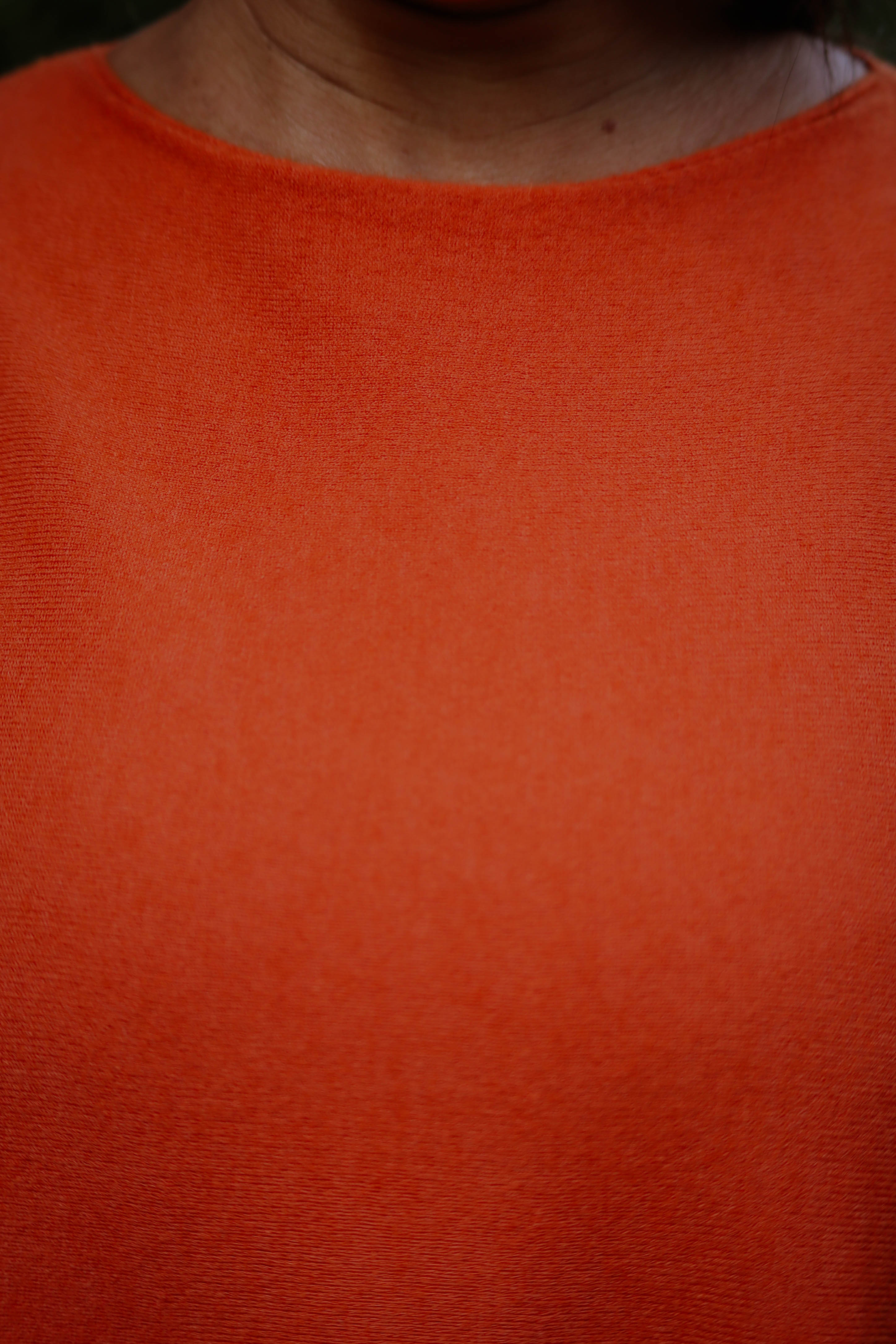 Maglione girocollo Zucca viscosa e modal over size