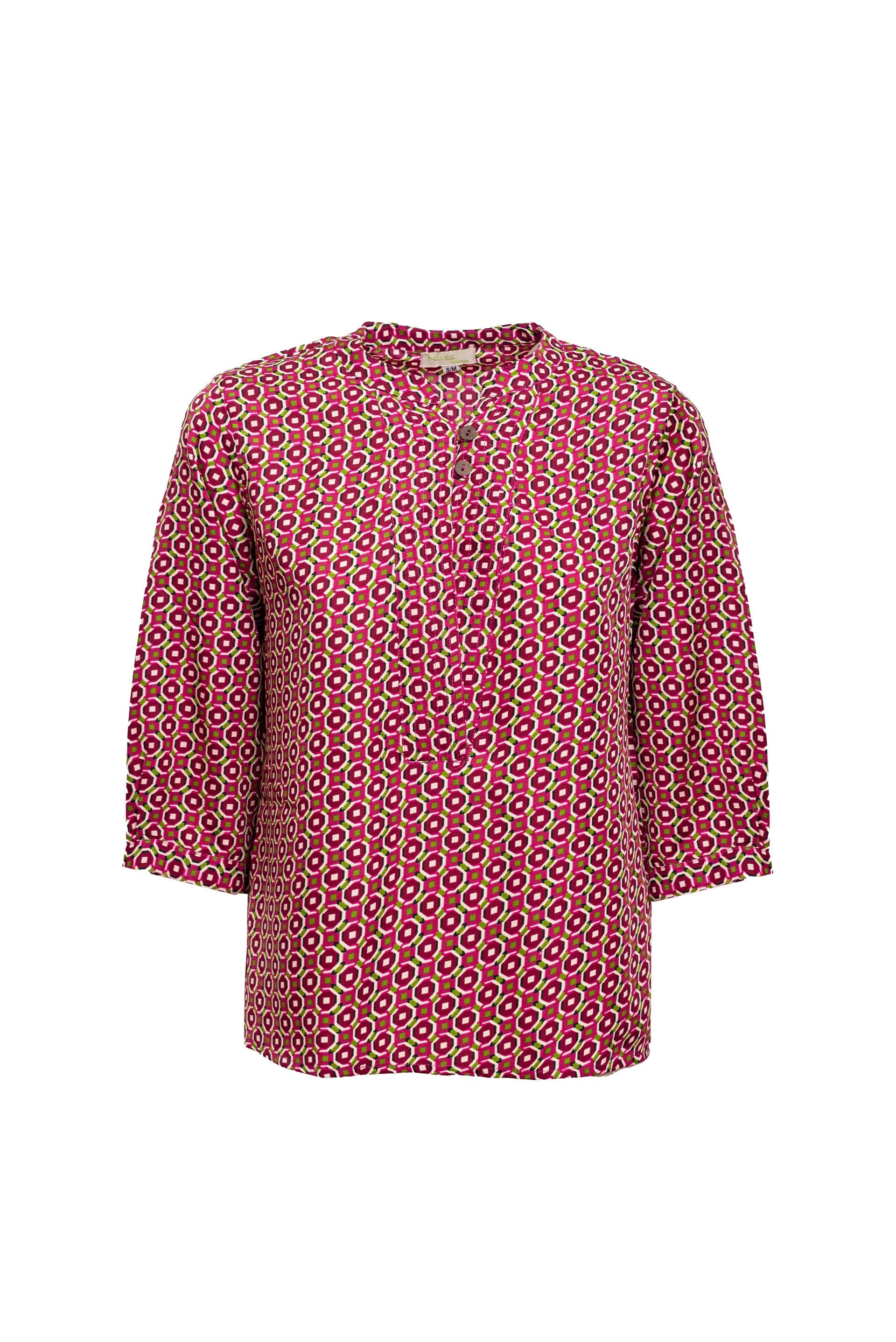 Blusa Seta fantasia geometrica Marbella