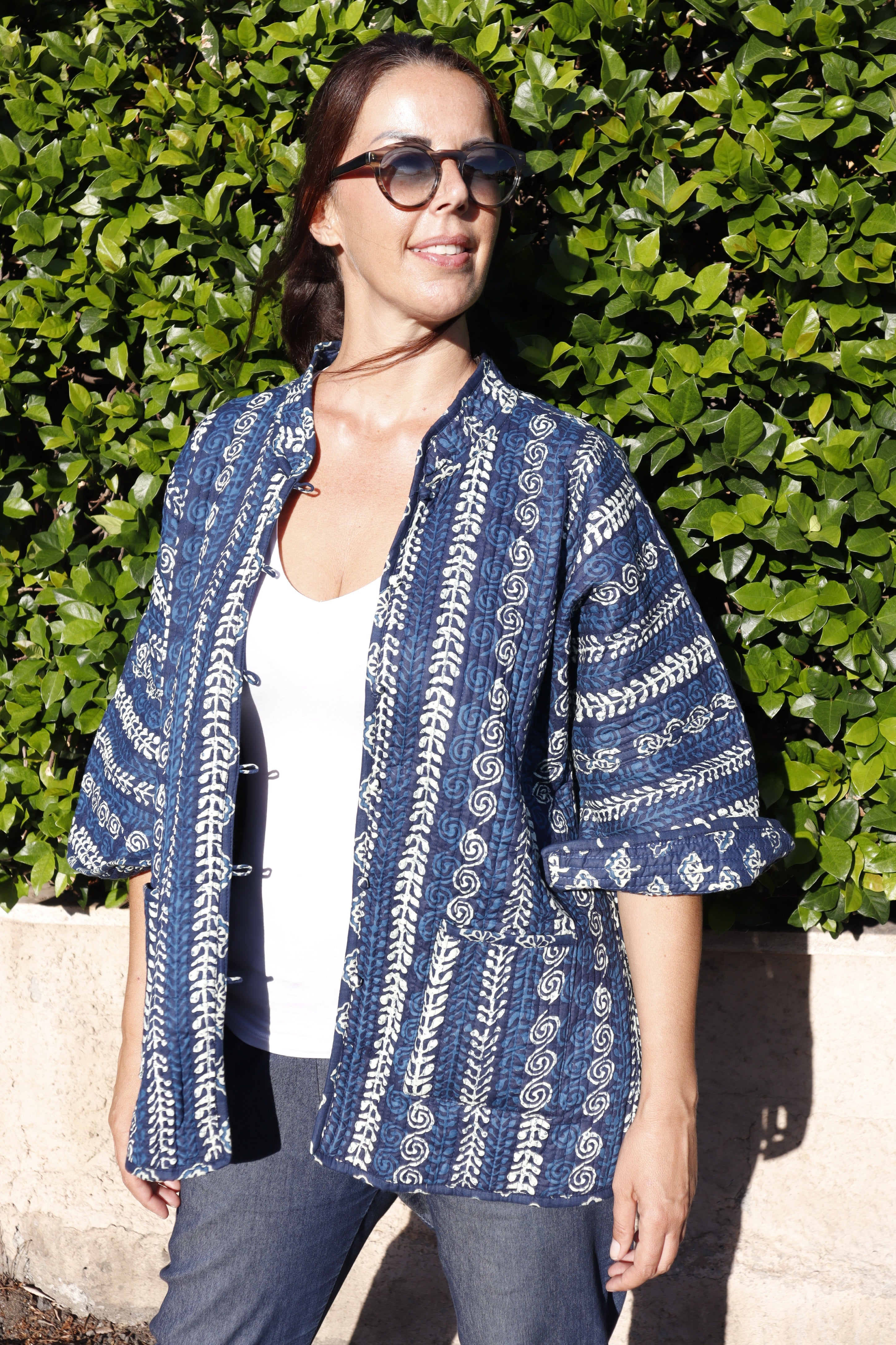 Giacca Trapuntata Granada Cotone BLU BIANCO (nuovo arrivo 🤩)