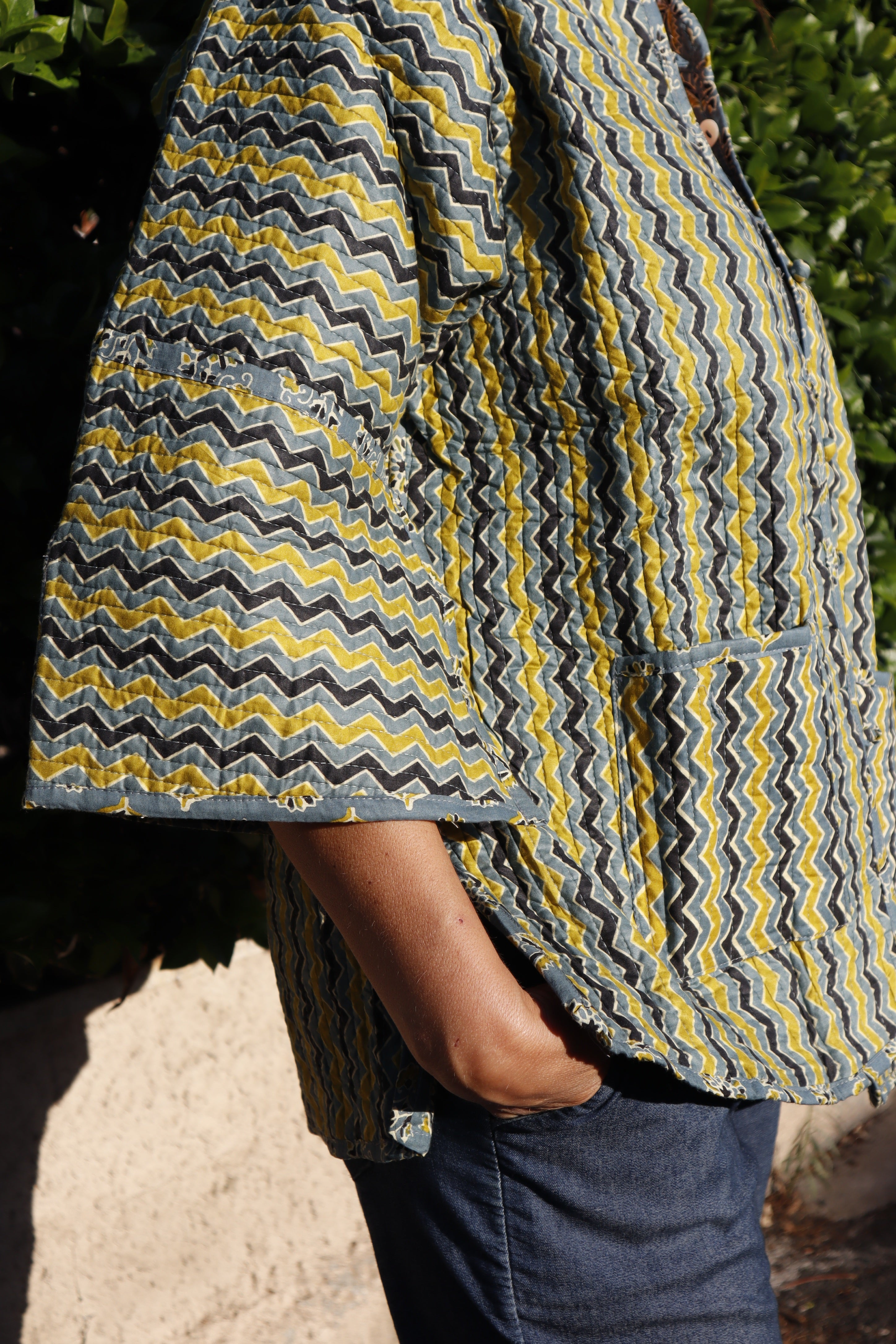 Giacca Trapuntata Granada GRIGIO NERO GIALLO Cotone (nuovo arrivo 🤩)