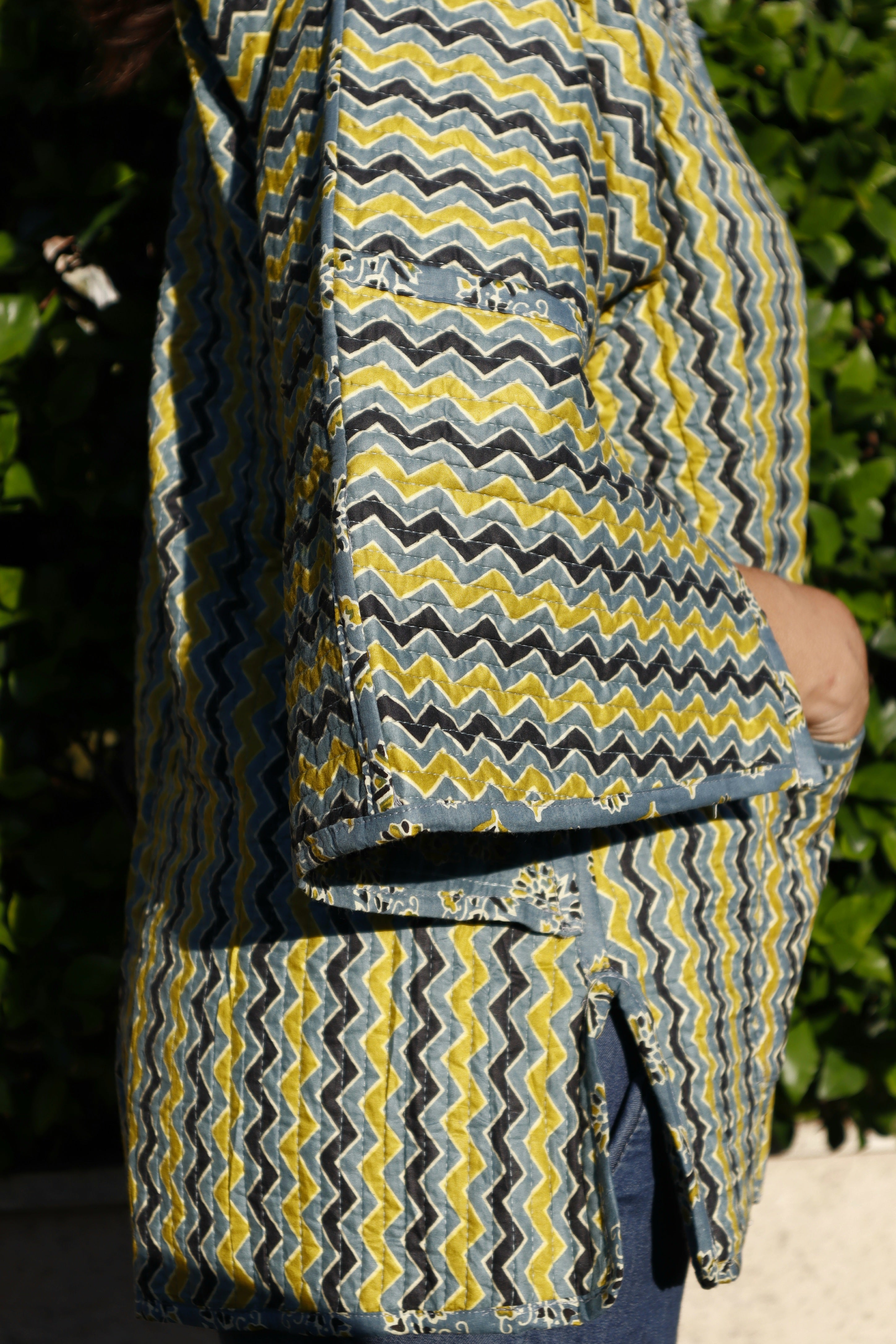 Giacca Trapuntata Granada GRIGIO NERO GIALLO Cotone (nuovo arrivo 🤩)