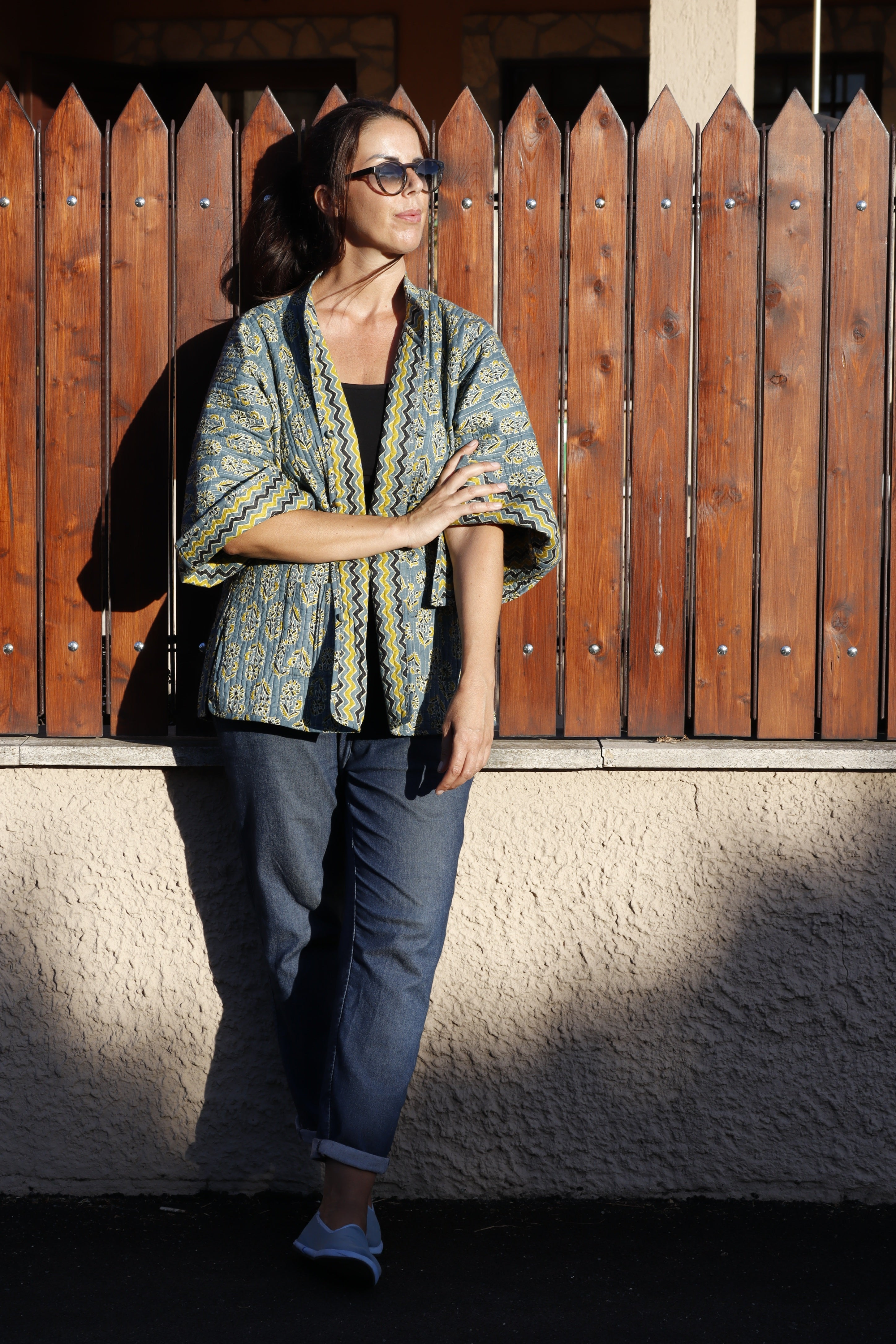 Giacca Trapuntata Granada GRIGIO NERO GIALLO Cotone (nuovo arrivo 🤩)