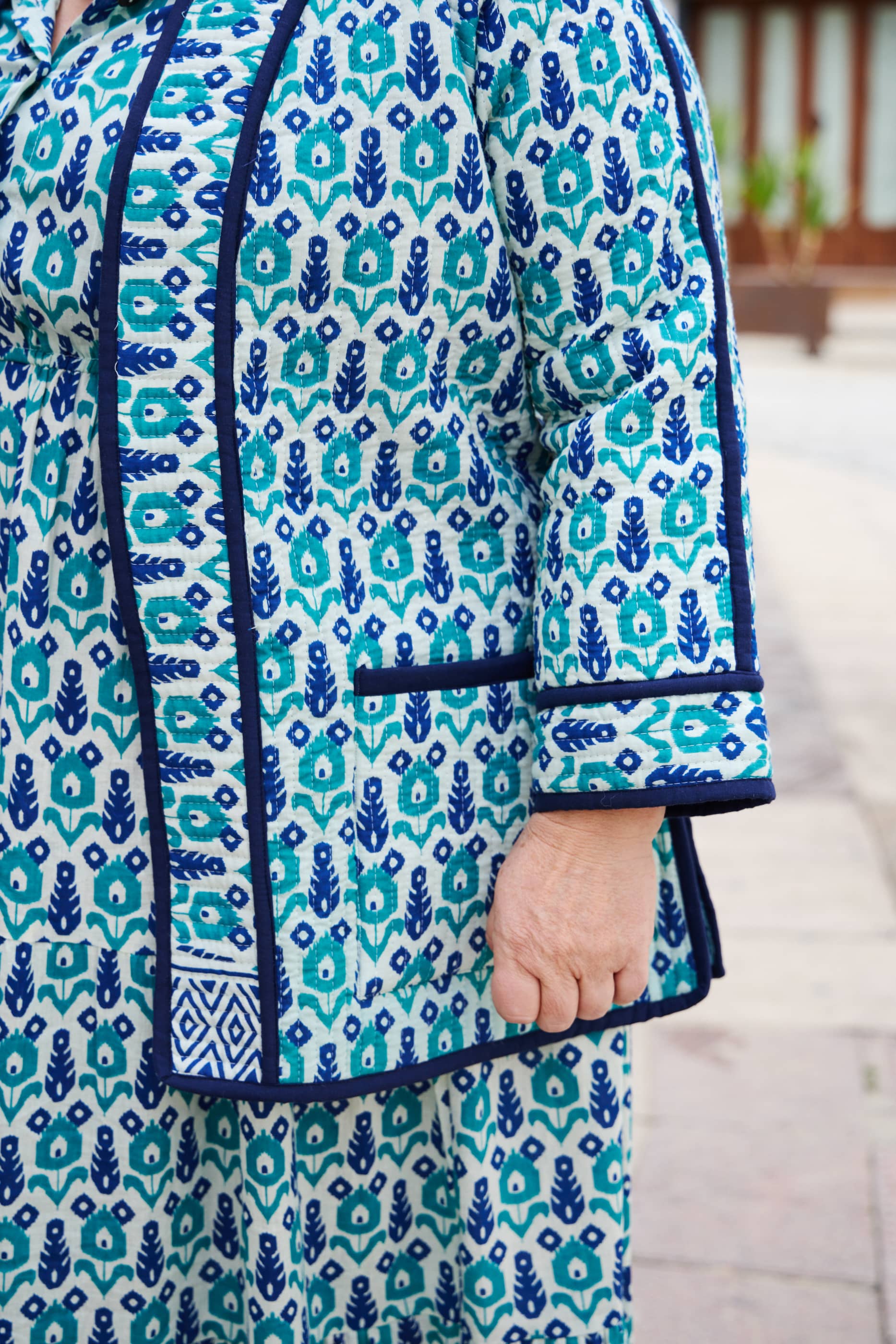 Giacca Trapuntata Double face 100% Selva Azul Mix Match