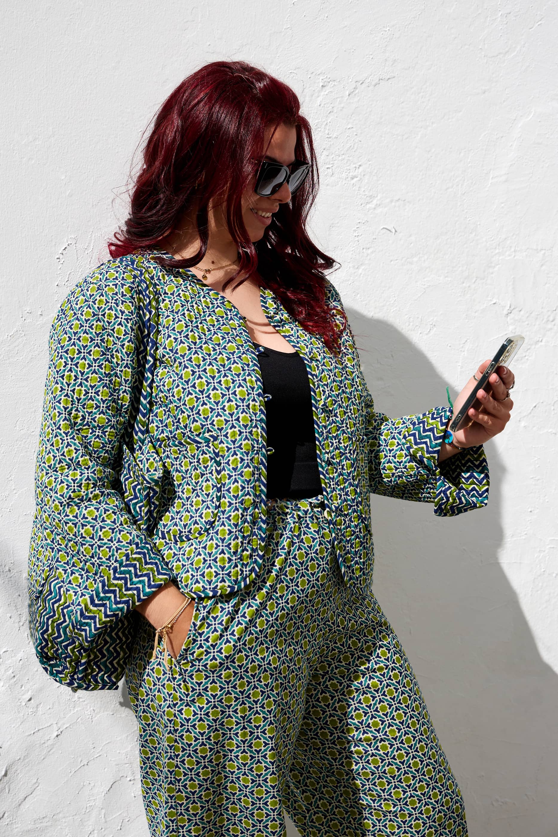 Giacca Trapuntata Double face Mix match 100% Cotone Sevilla eterna