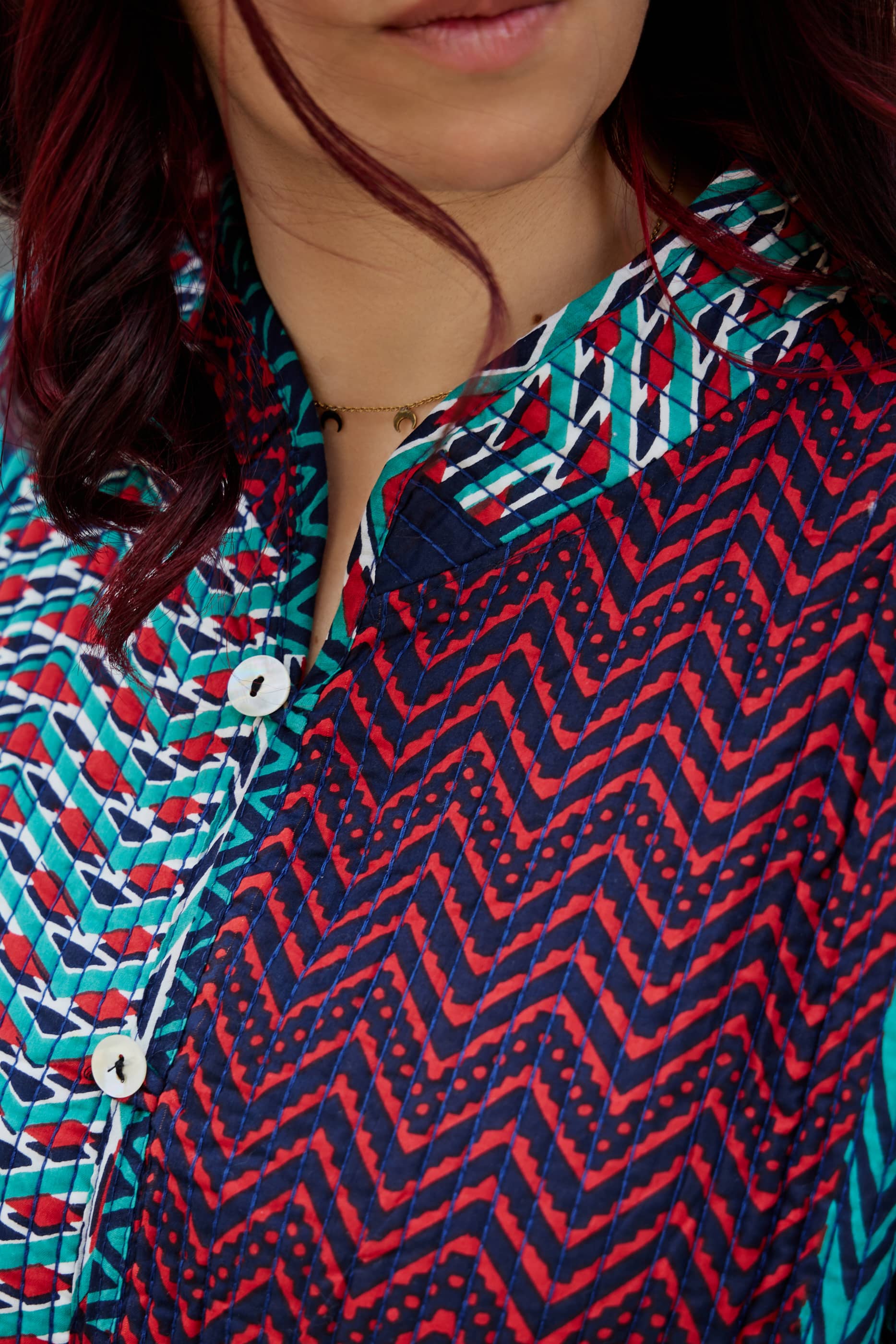 Giacca Trapuntata 100% Cotone double face Emerald Mix match