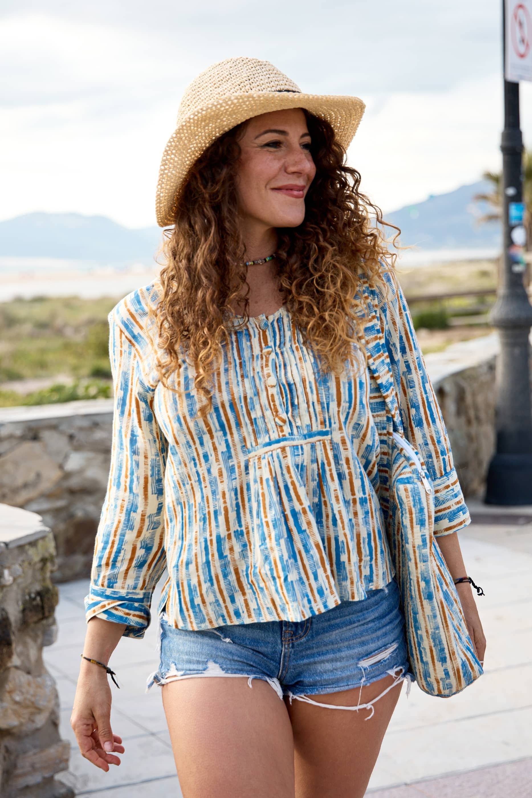 Blusa 100% Cotone Tarifa marisma