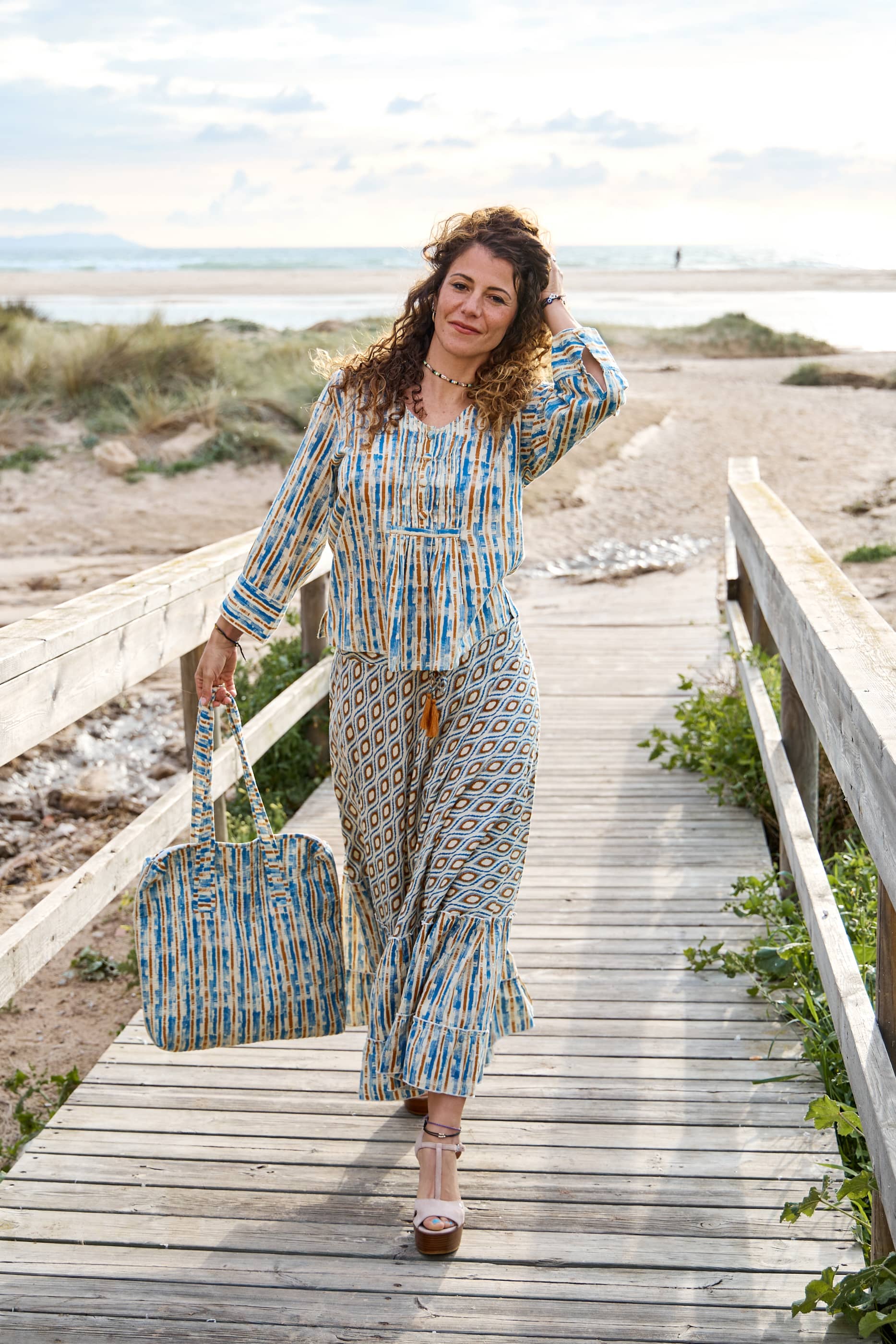 Blusa 100% Cotone Tarifa marisma