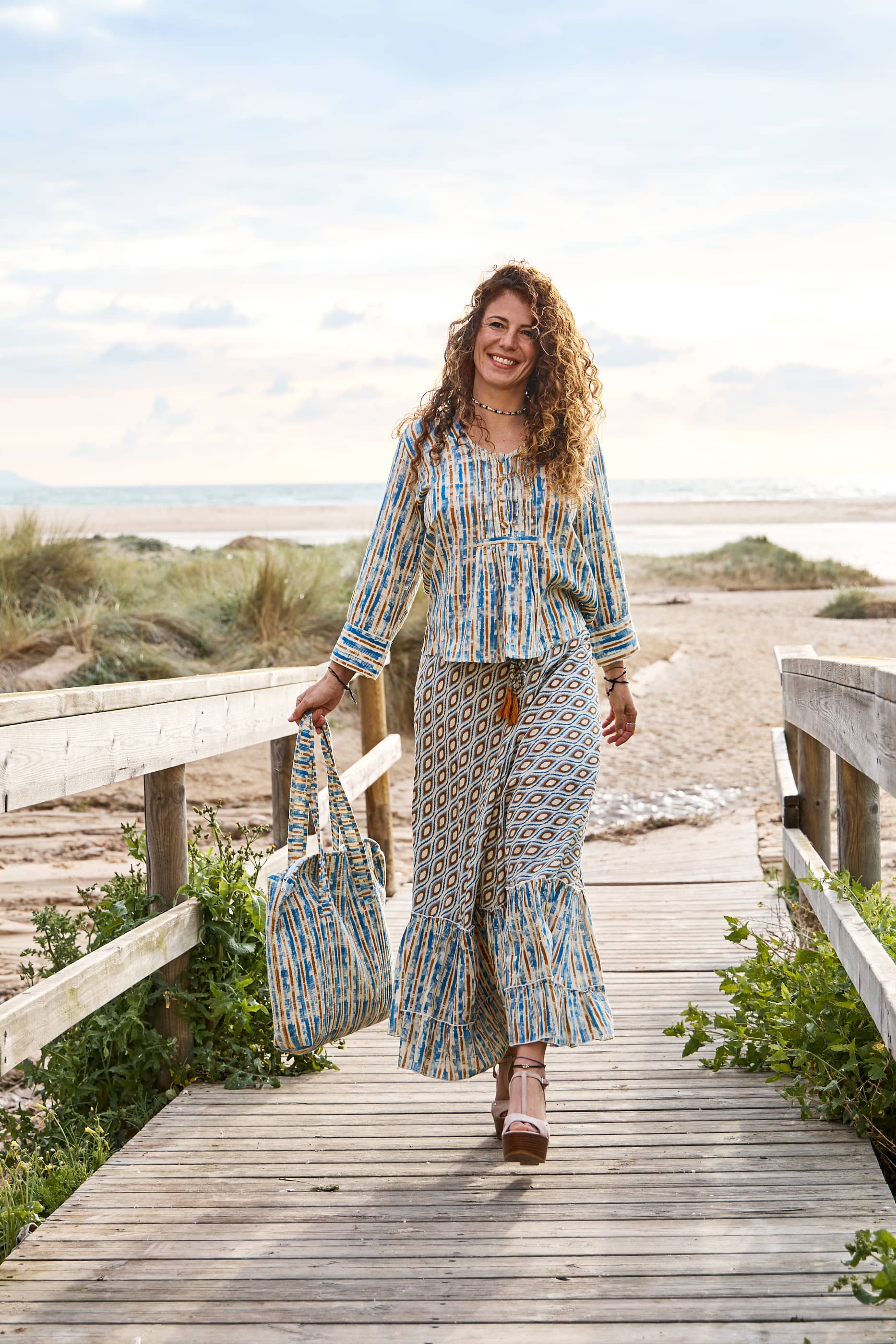 Blusa 100% Cotone Tarifa marisma