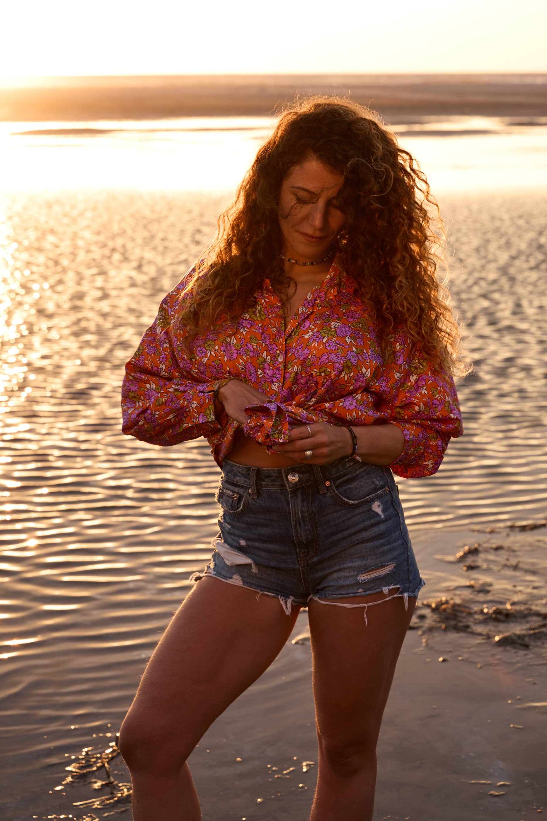 Camicia copricostume seta Azahar