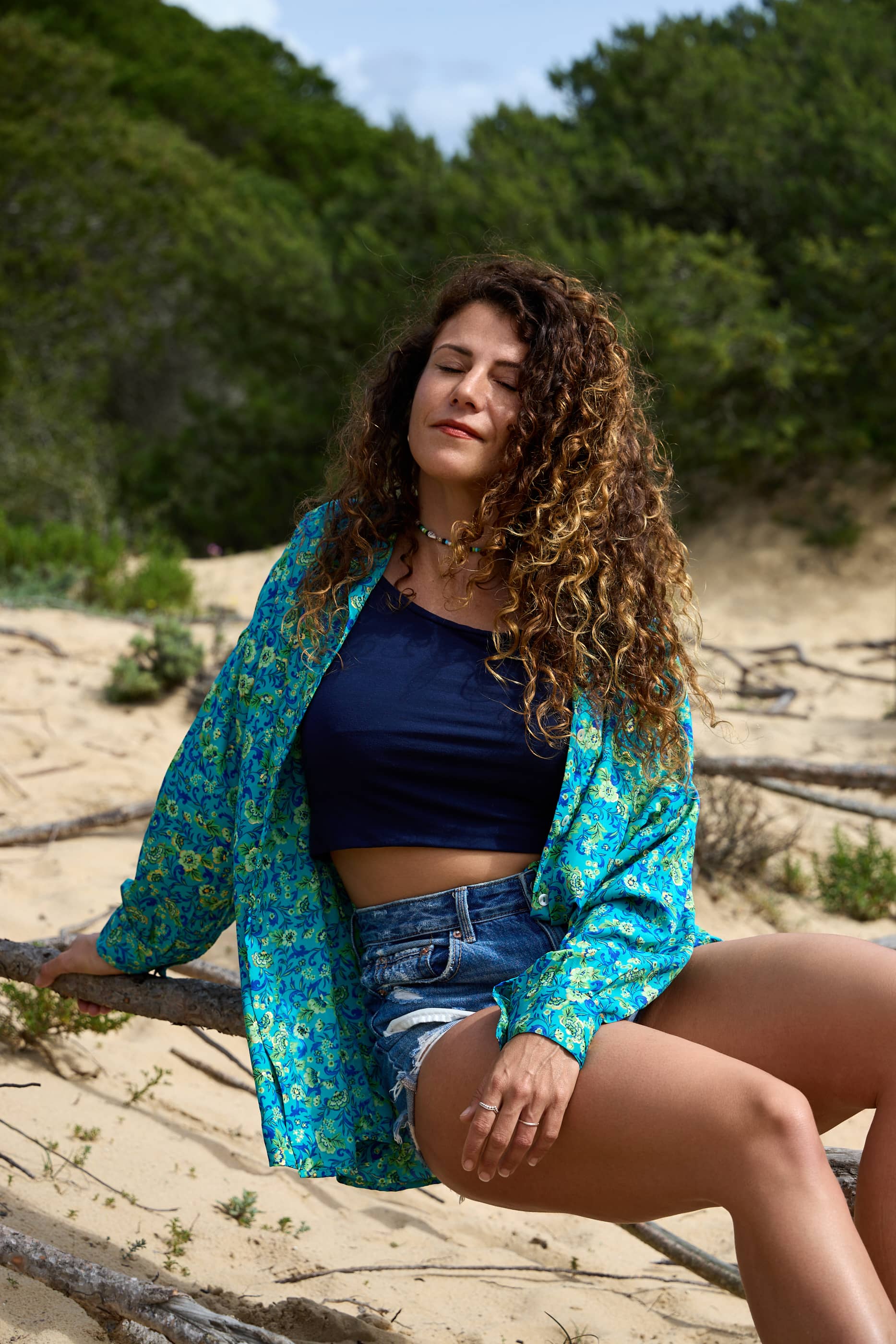 Camicia copricostume seta Soleada