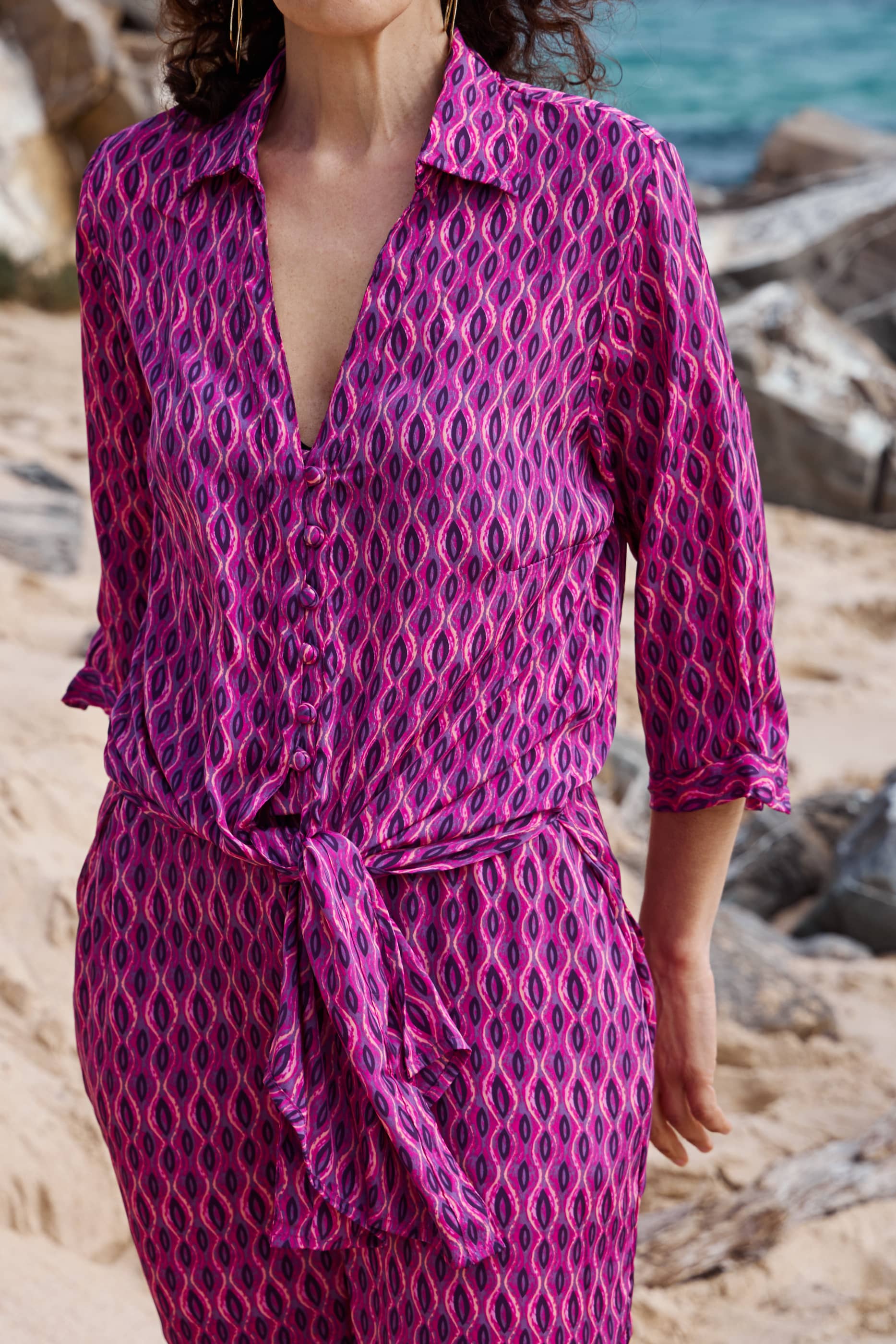 Blusa Seta lunga copricostume Cadiz encantada