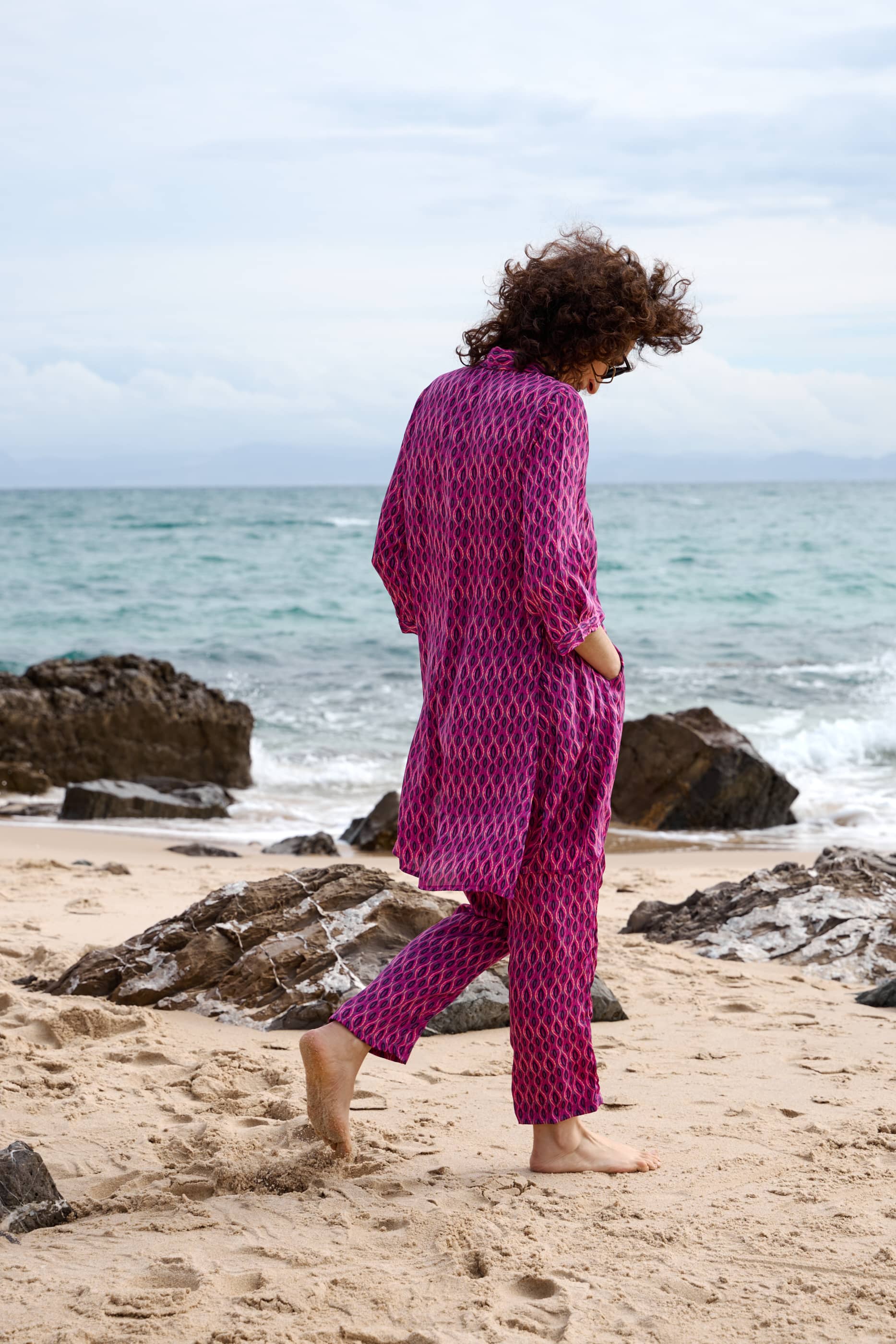 Blusa Seta lunga copricostume Cadiz encantada