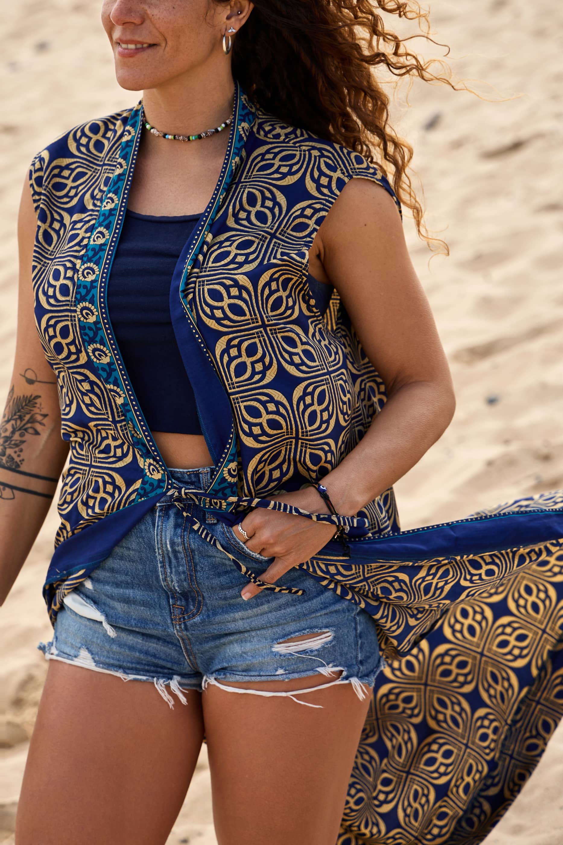 Outfit Completo Seta Alhambra marina