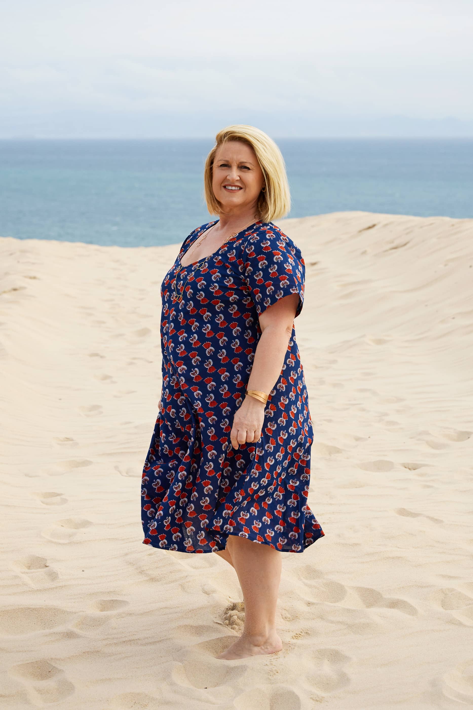 Vestito Cotone 100% blu Huewa