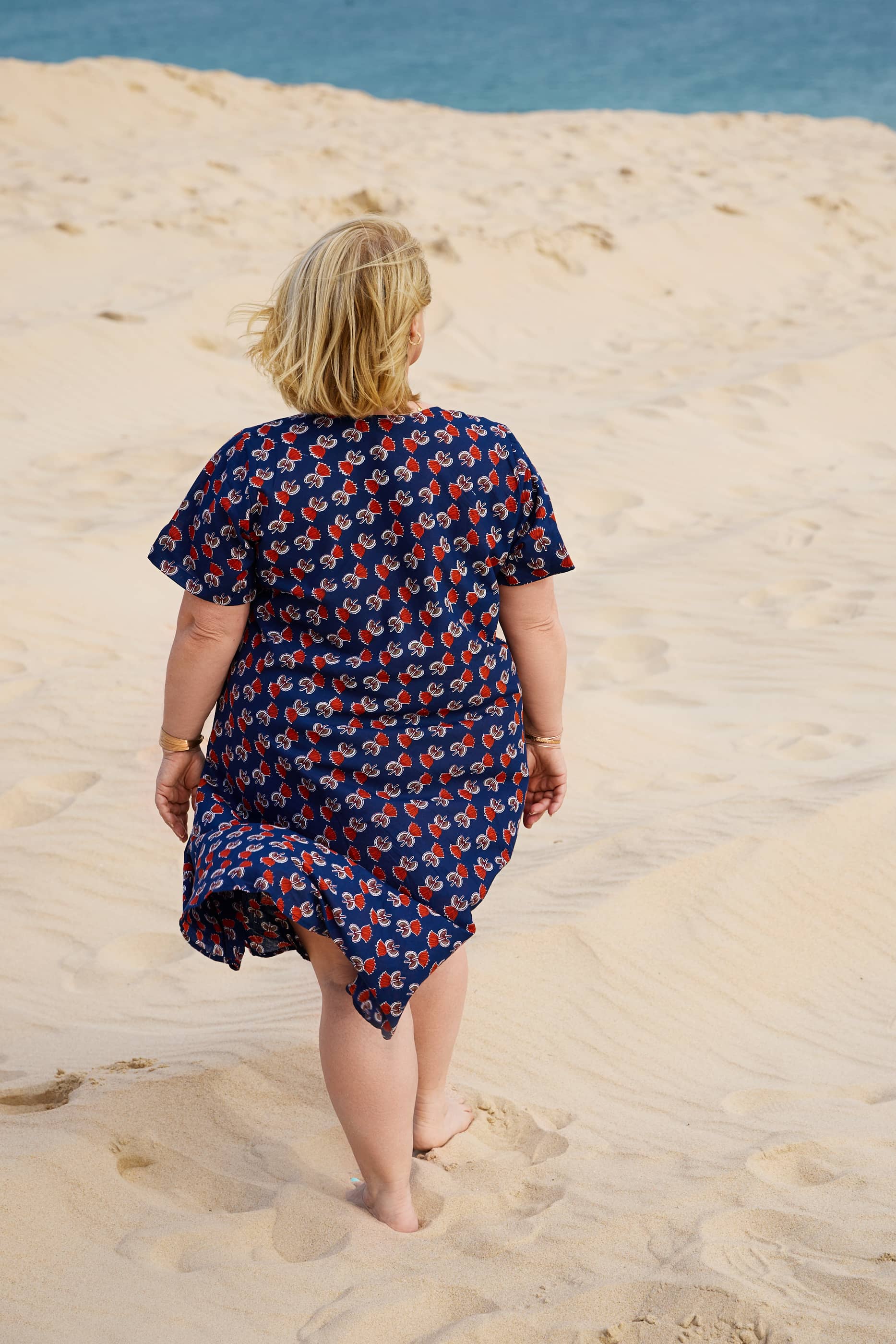 Vestito Cotone 100% blu Huewa