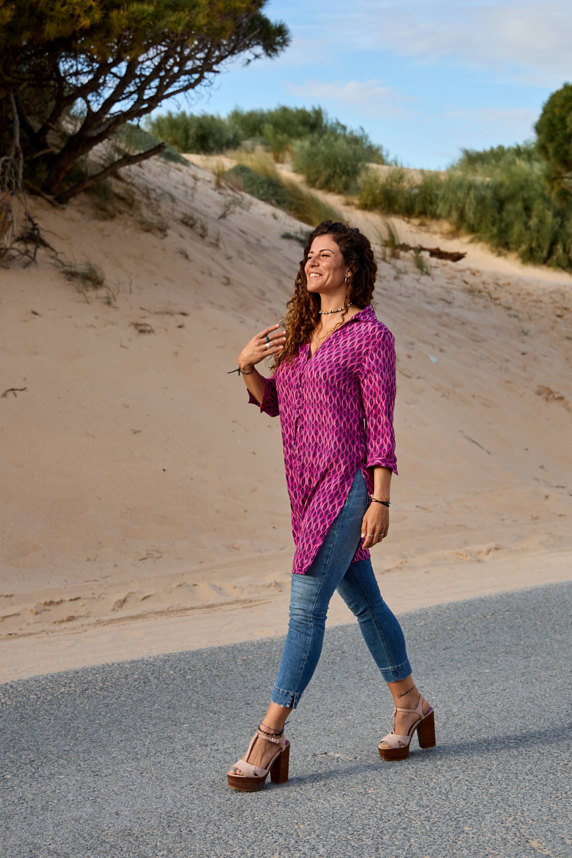 Blusa Seta lunga copricostume Cadiz encantada
