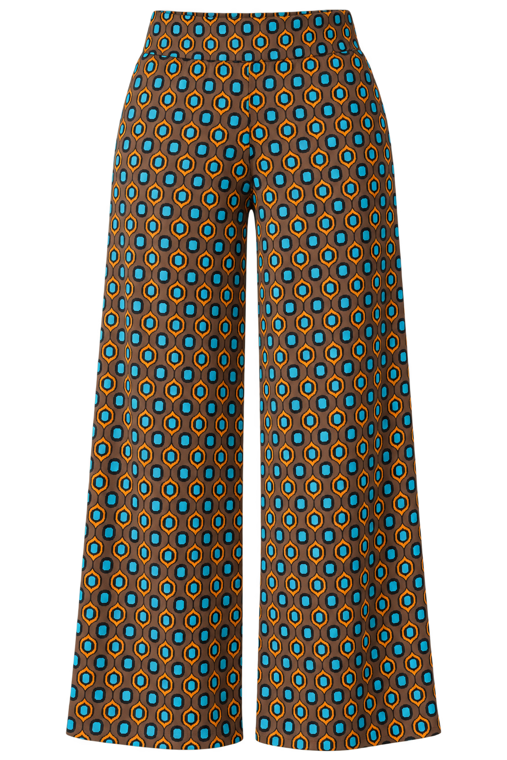 Pantalone Mosaico Tabacco donna in jersey di viscosa Tessimete – foto prodotto