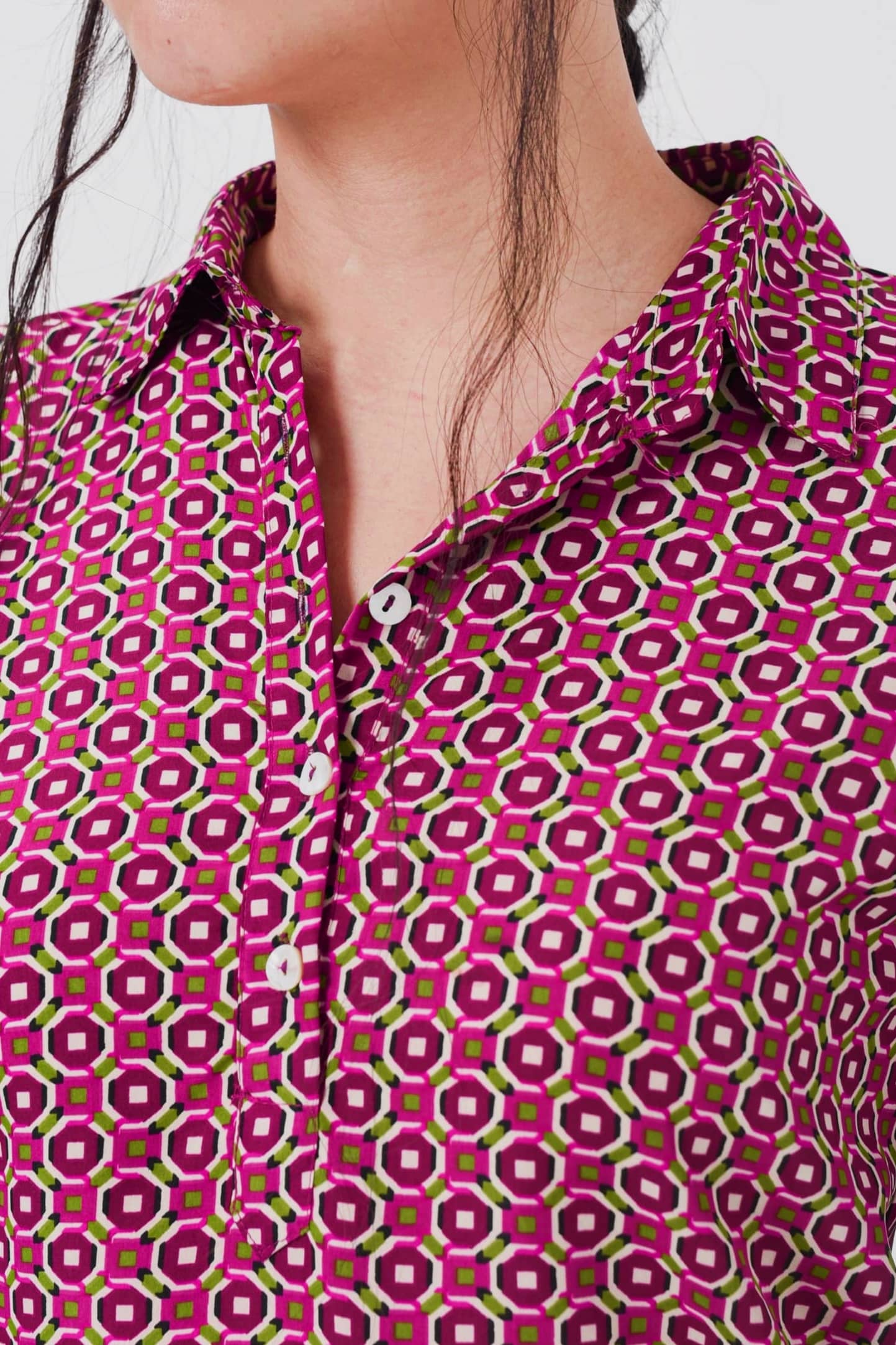 Camisa Mini Geometría (seda)