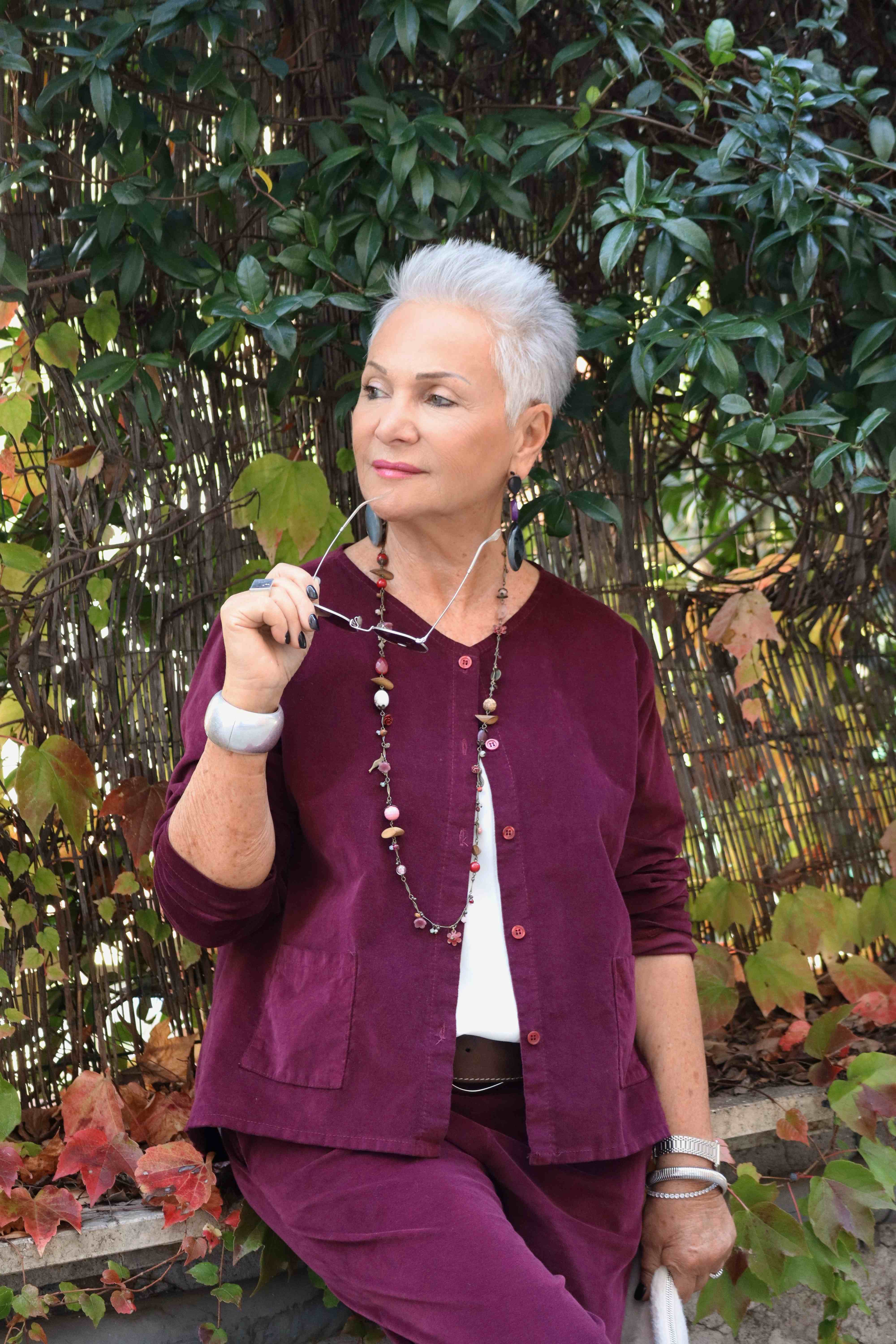 Blusa Velvet Bordeaux (velluto liscio)