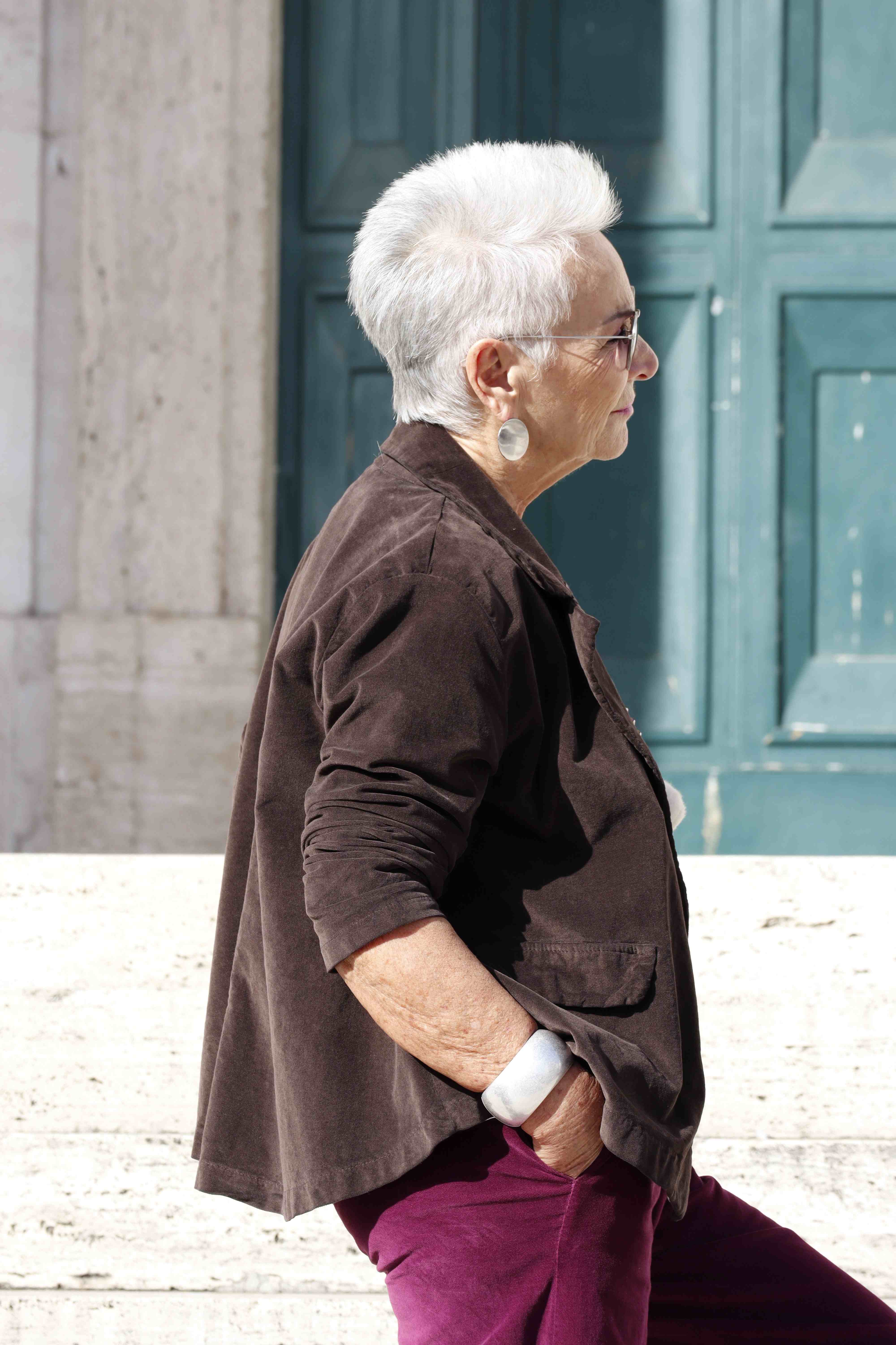 Giacca Velvet marrone (velluto liscio)