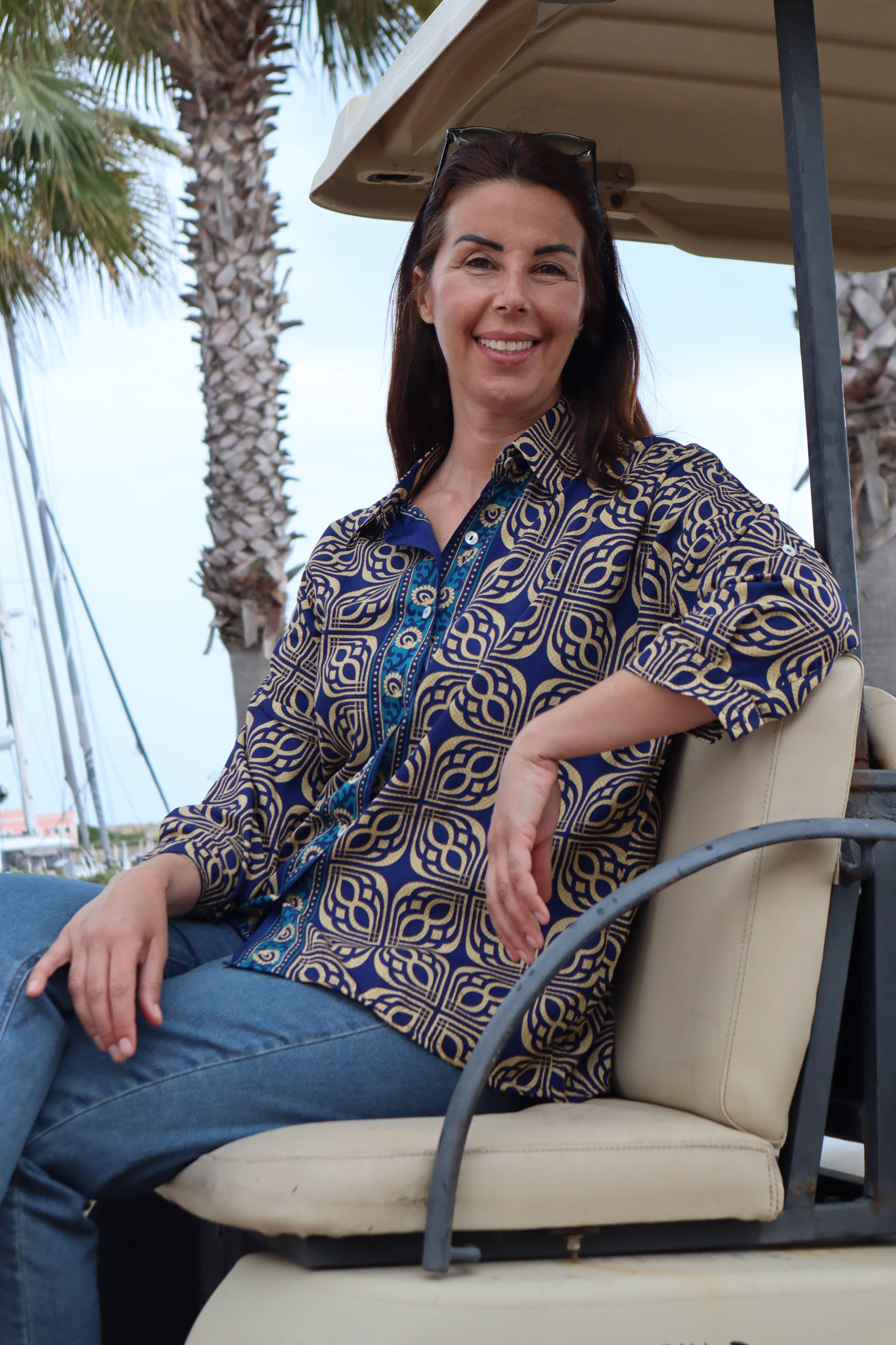 Camicia Alhambra Marina Seta