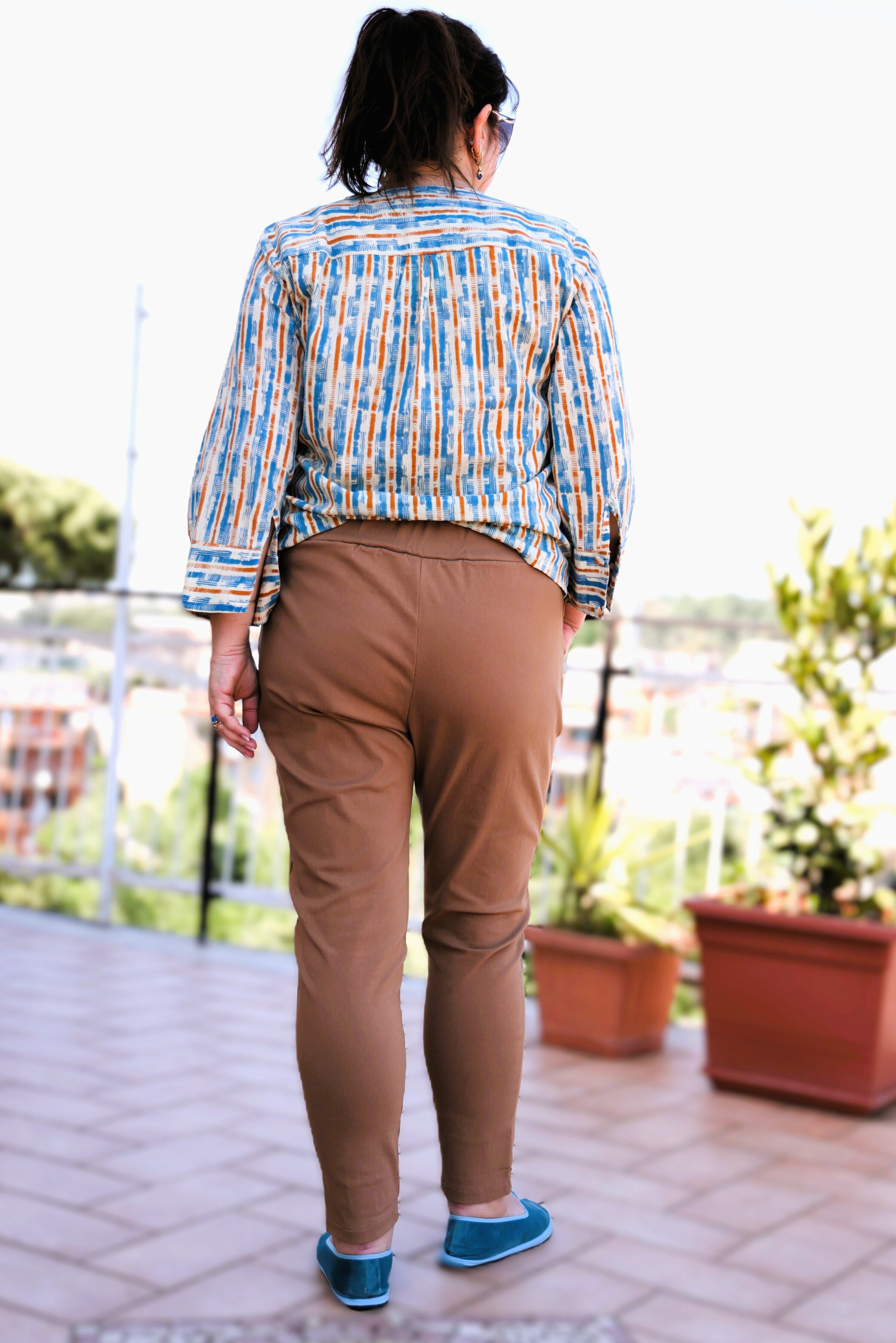 COMFLY TOBACCO TROUSERS (TechnoViscose)